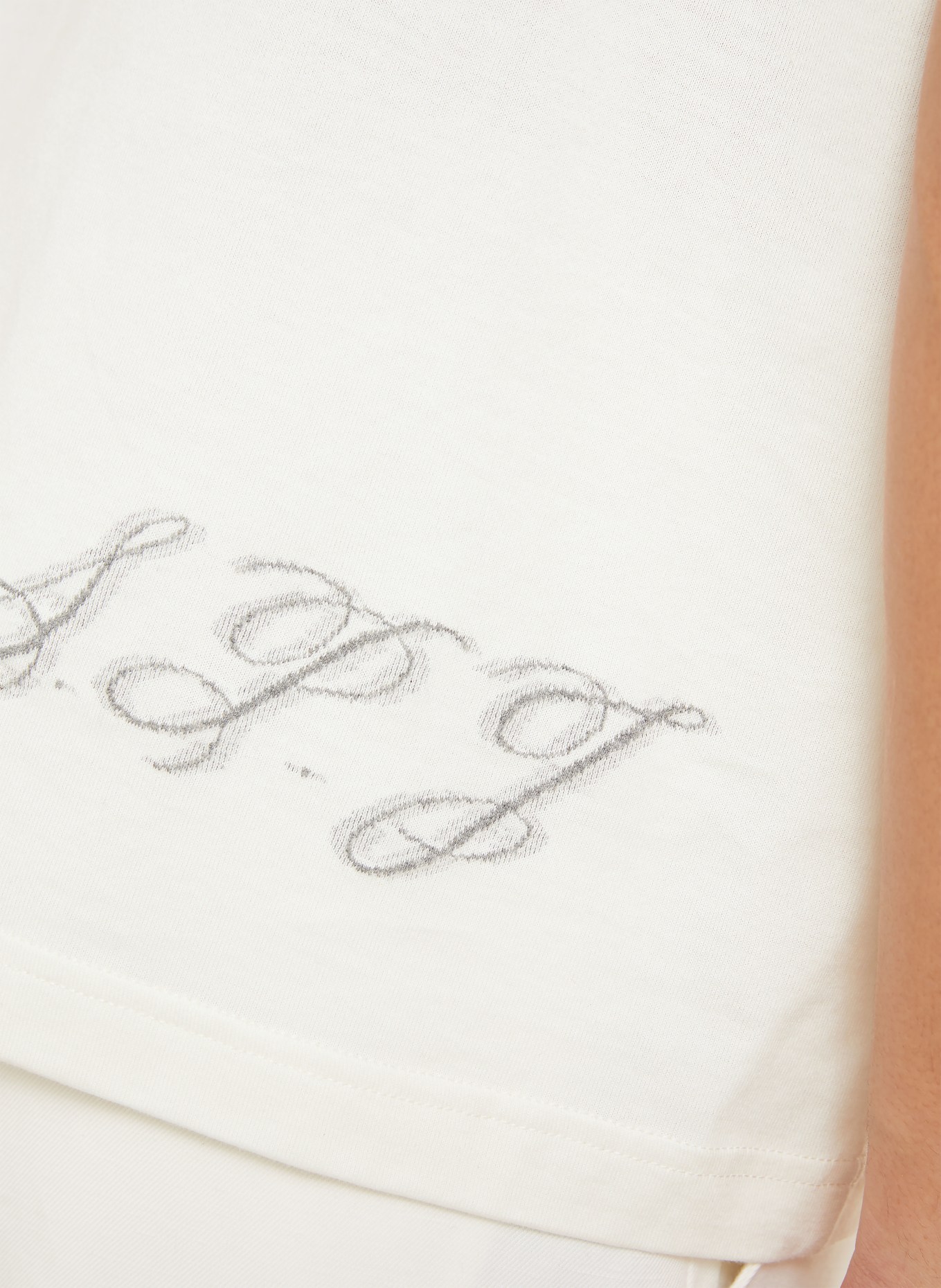 JACQUEMUS T-shirt LE TSHIRT ANE: ECRU / GRIJS