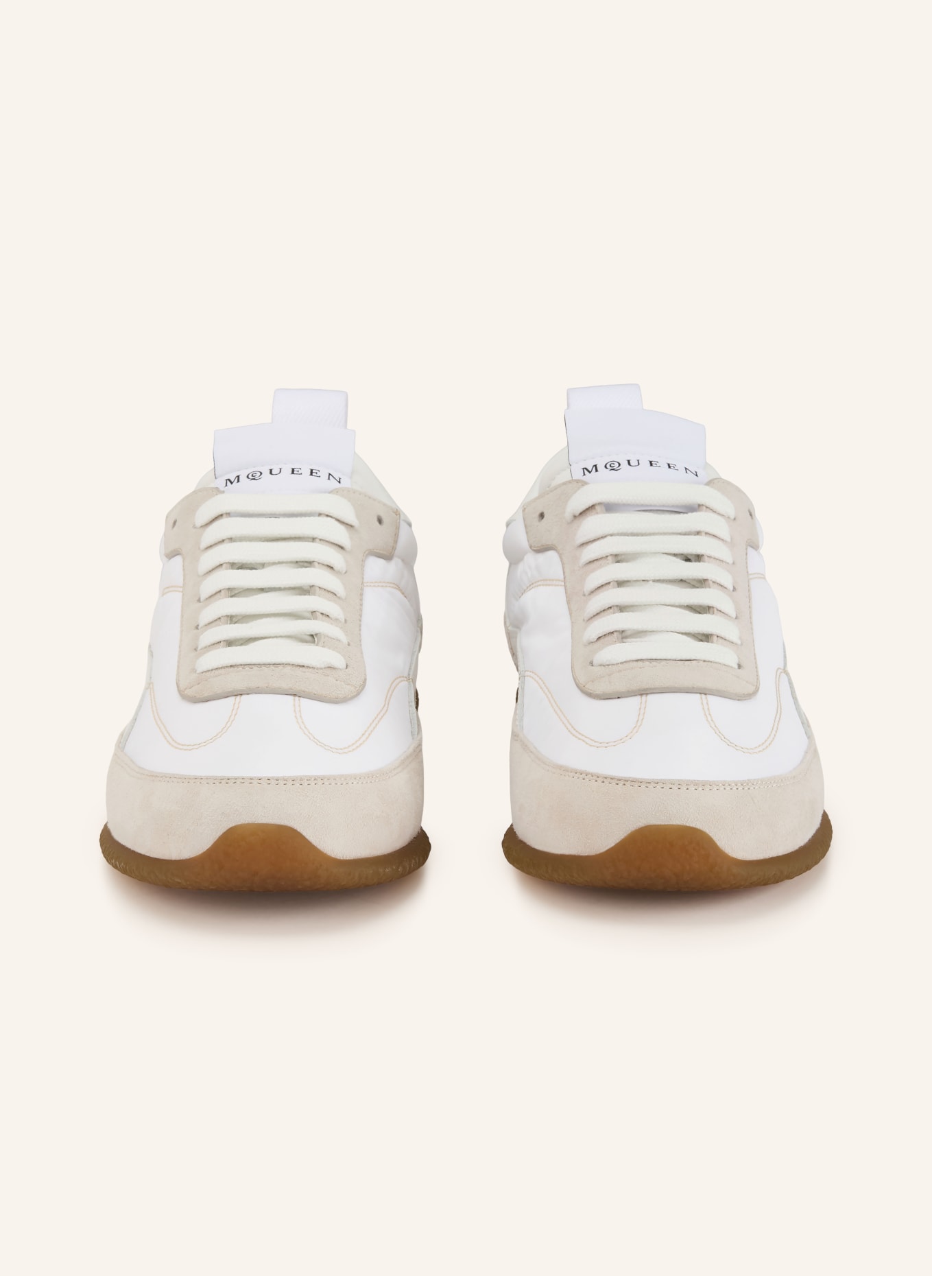 McQUEEN Sneaker: WEISS / HELLGRAU