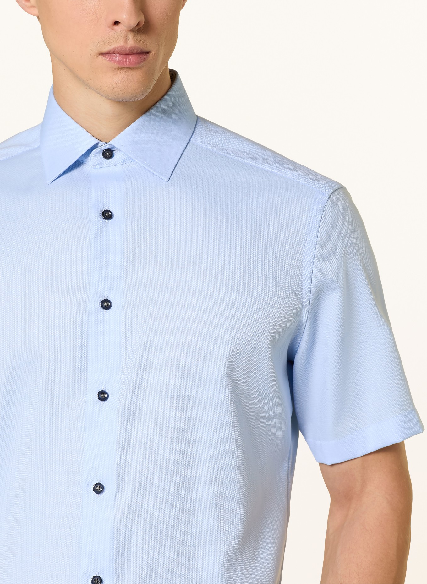 OLYMP Kurzarm-Hemd Luxor modern fit: HELLBLAU