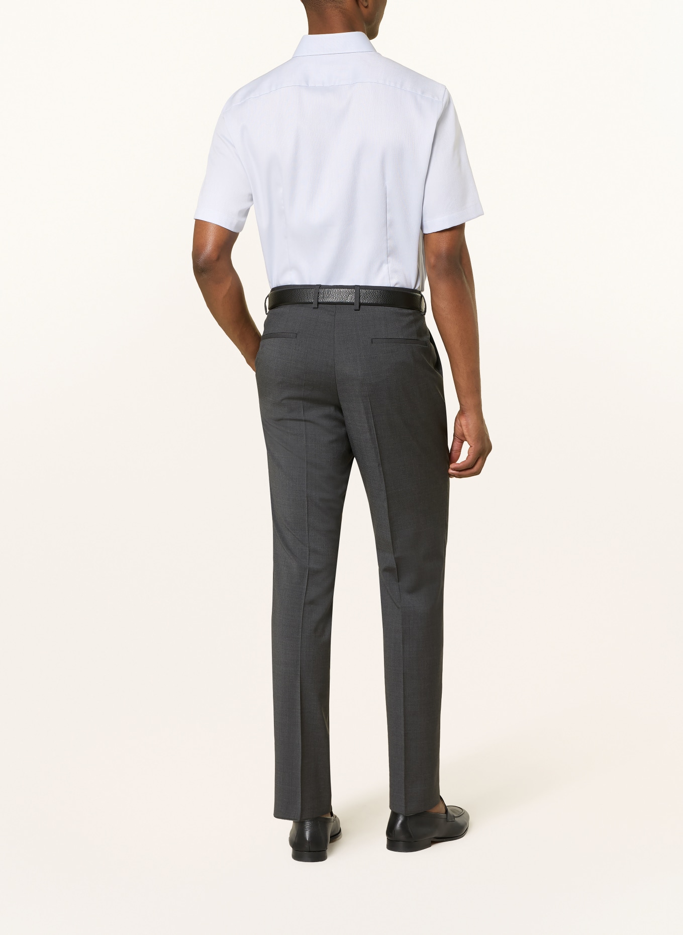 OLYMP Kurzarm-Hemd Luxor modern fit: BLAUGRAU