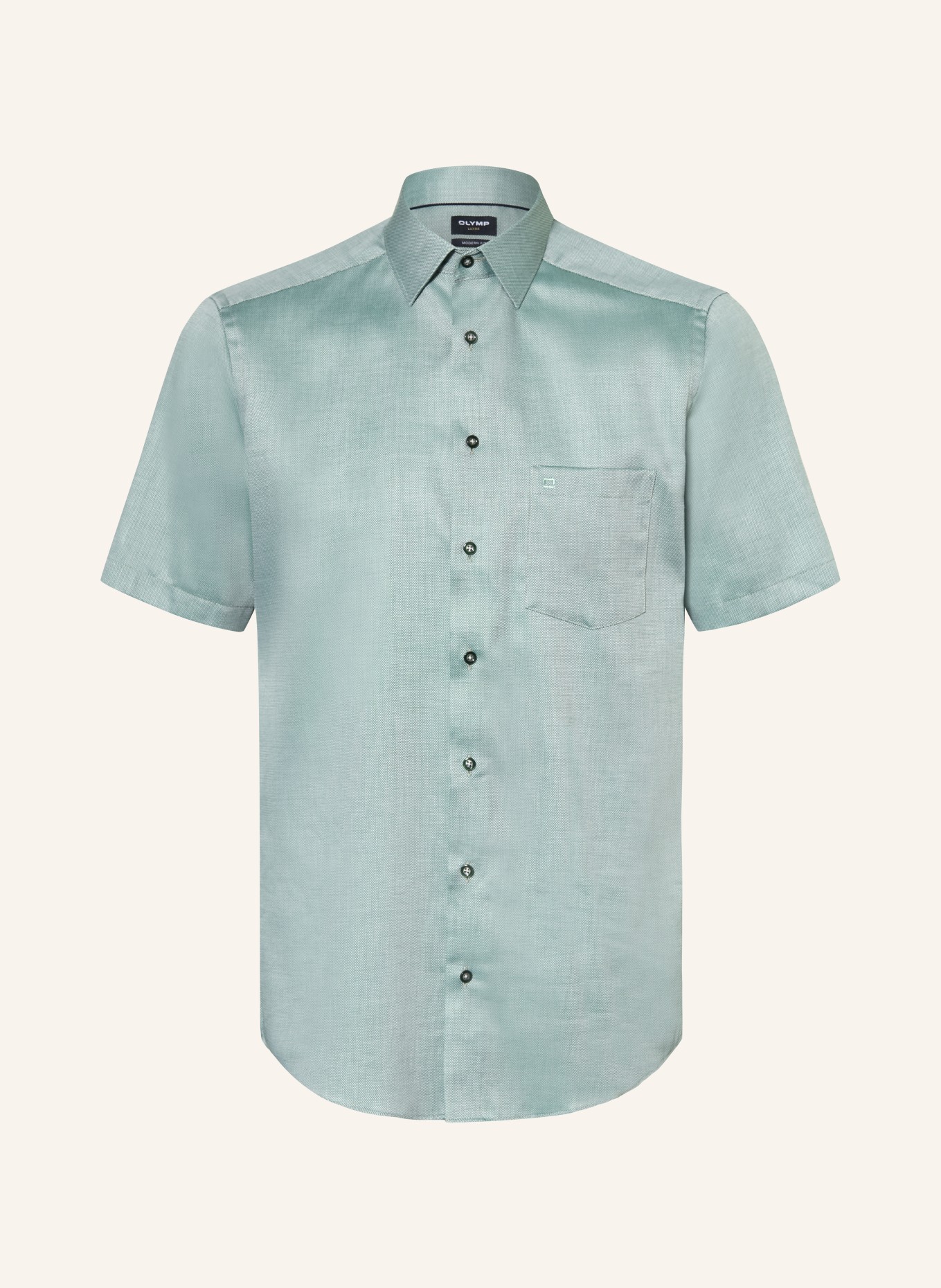 OLYMP Kurzarm-Hemd Luxor modern fit: GRÜN