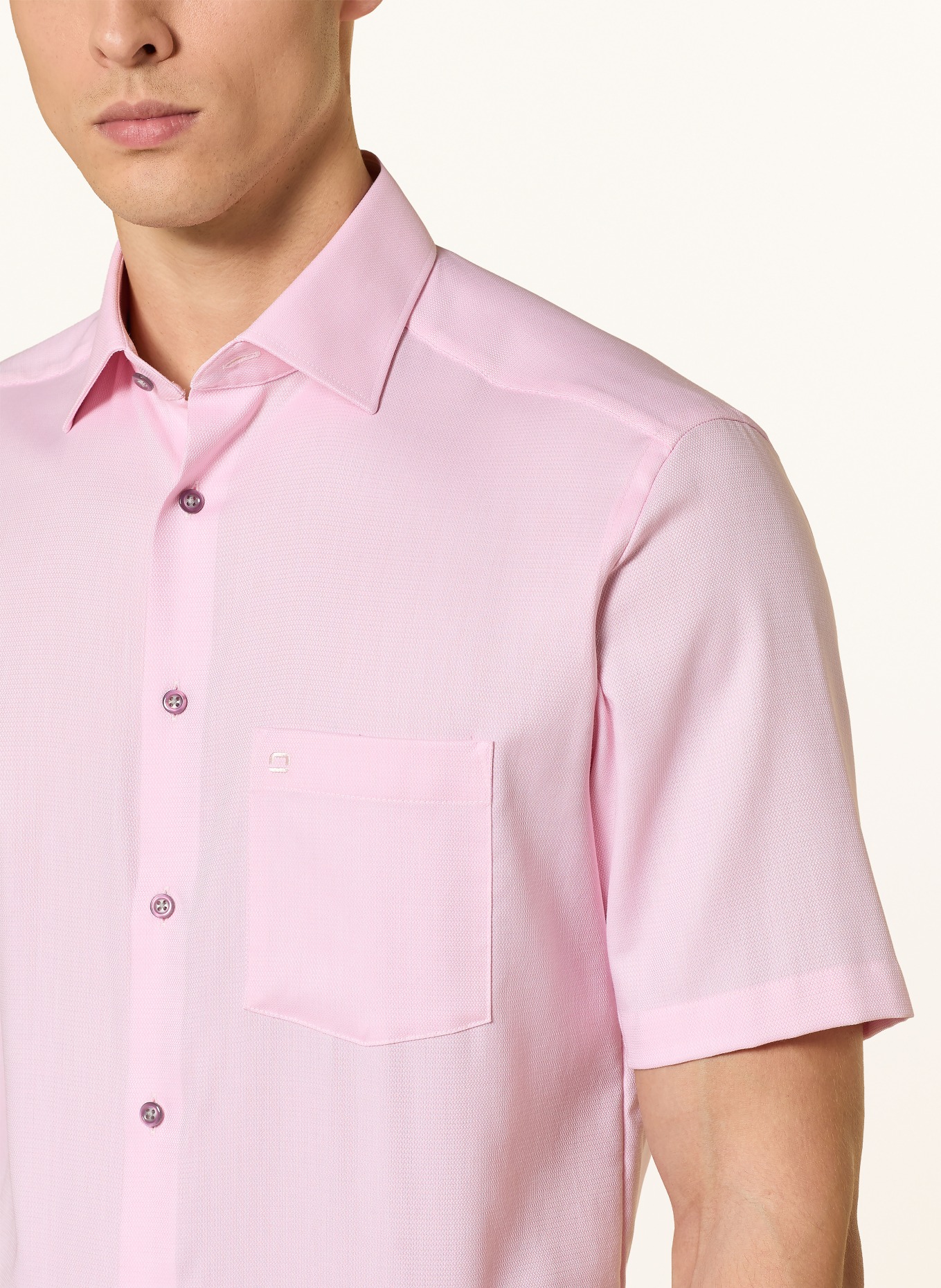 OLYMP Kurzarm-Hemd Luxor modern fit: ROSA