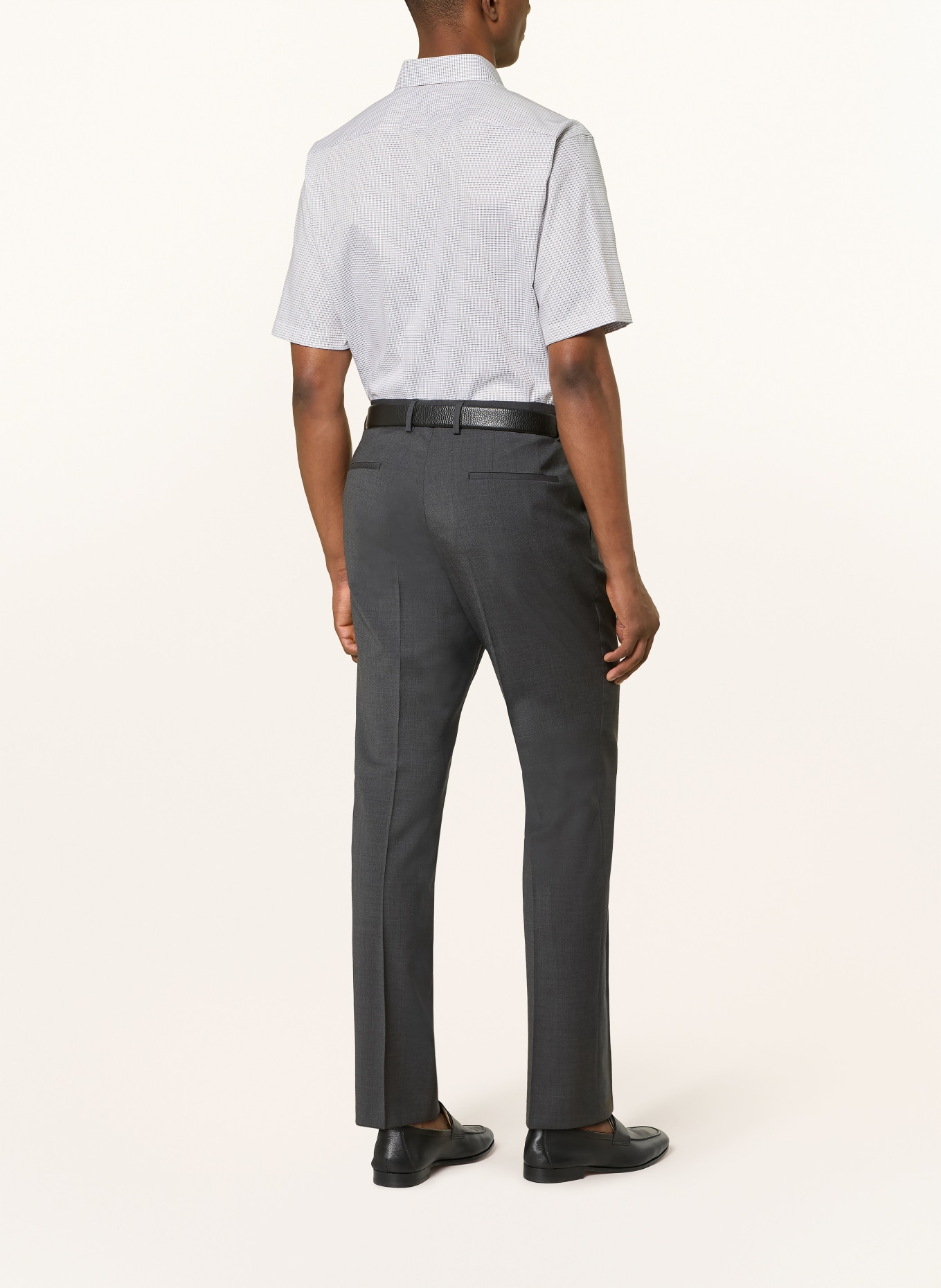 OLYMP Kurzarm-Hemd Luxor comfort fit: WEISS / BRAUN / SCHWARZ