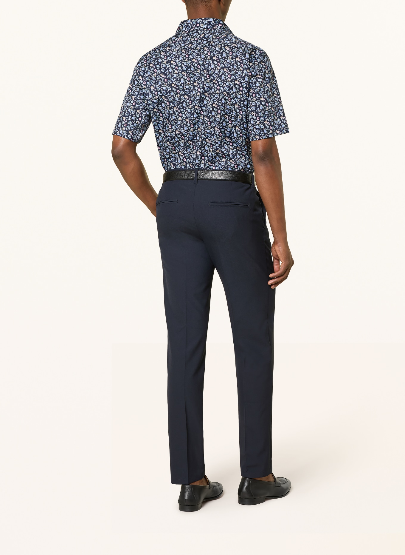 OLYMP Kurzarm-Hemd Luxor comfort fit: DUNKELBLAU / ROSA / GRÜN