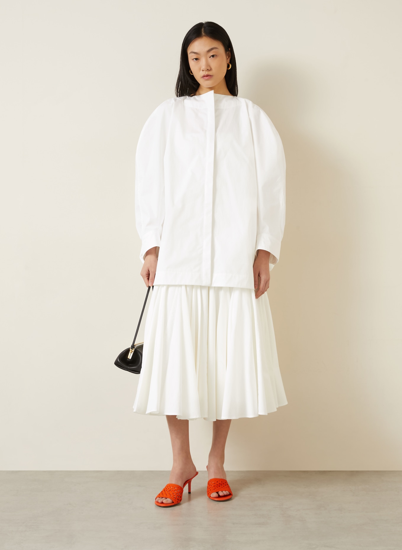 JACQUEMUS Bluzka oversize LA CHEMISE PITTORE: BIAŁY