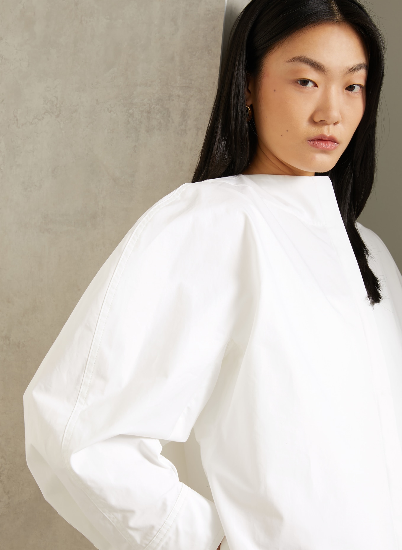 JACQUEMUS Bluzka oversize LA CHEMISE PITTORE: BIAŁY
