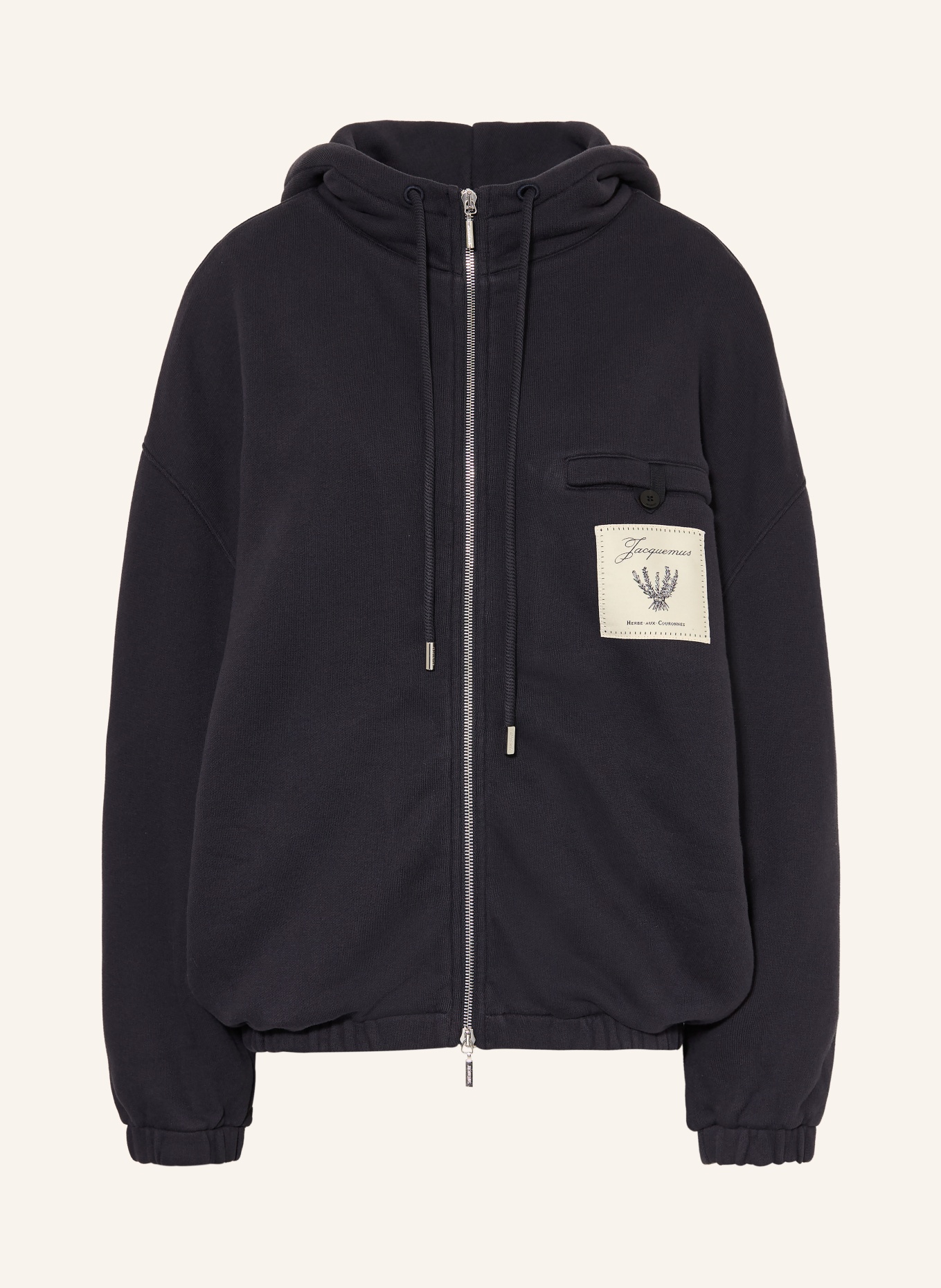JACQUEMUS Veste sweat LE HOODIE TORNEO: BLEU FONCÉ