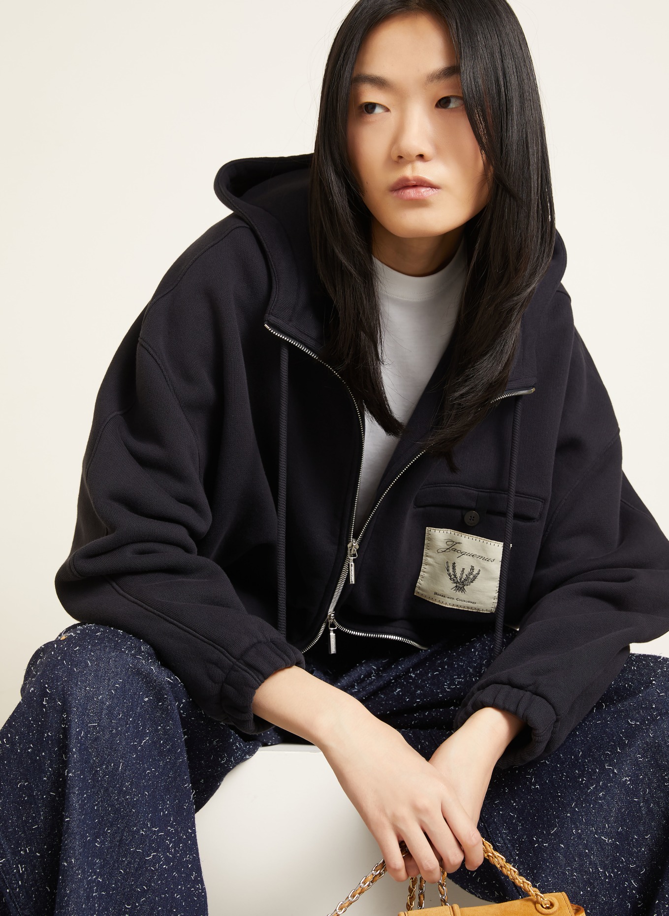 JACQUEMUS Veste sweat LE HOODIE TORNEO: BLEU FONCÉ