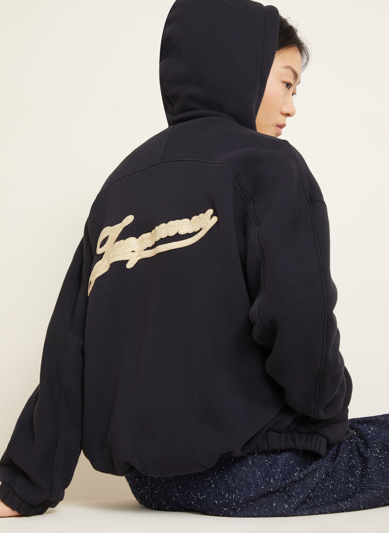 JACQUEMUS Veste sweat LE HOODIE TORNEO: BLEU FONCÉ