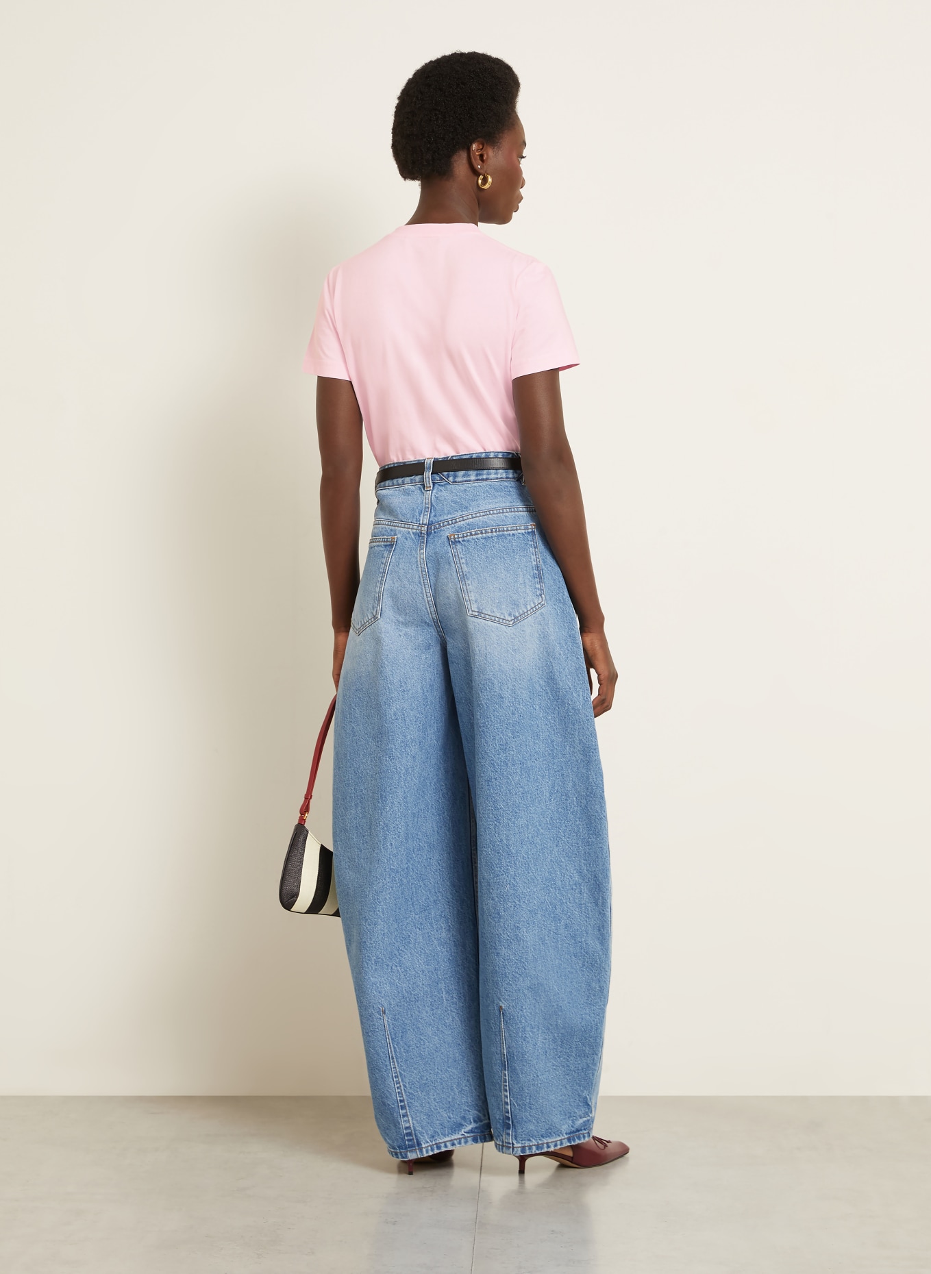 JACQUEMUS Koszulka LE T-SHIRT GROS GRAIN: RÓŻOWY