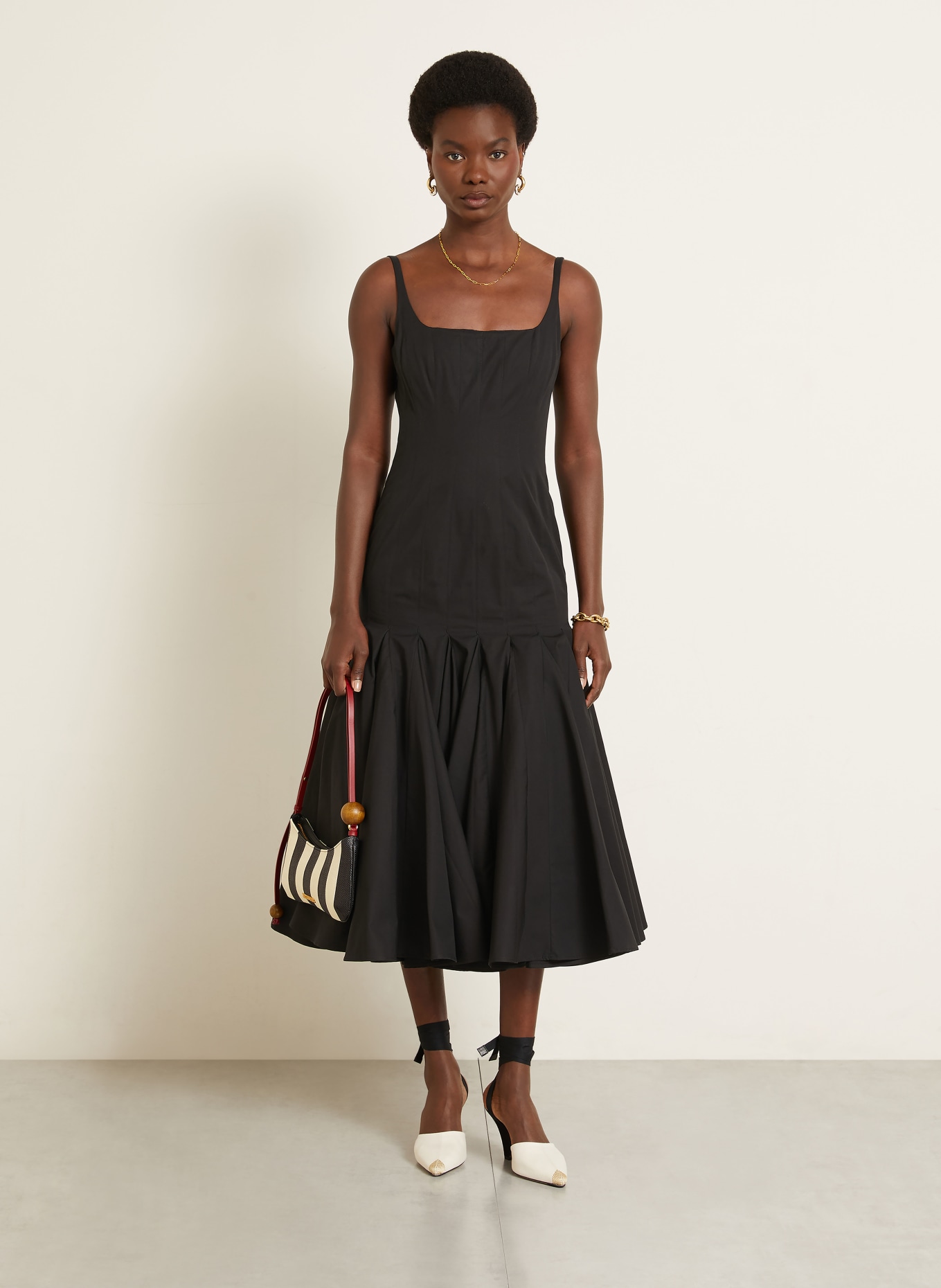 JACQUEMUS Jurk LA ROBE AGAVE: ZWART