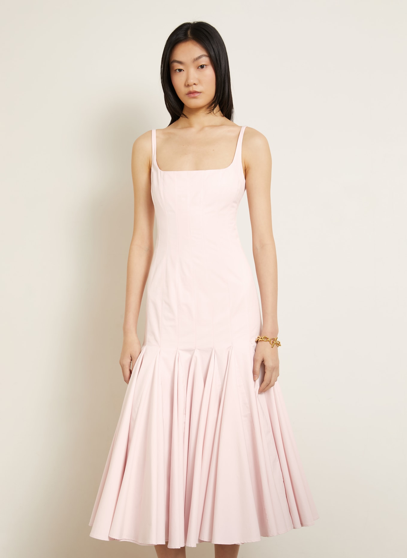 JACQUEMUS Sukienka LA ROBE AGAVE: JASNORÓŻOWY