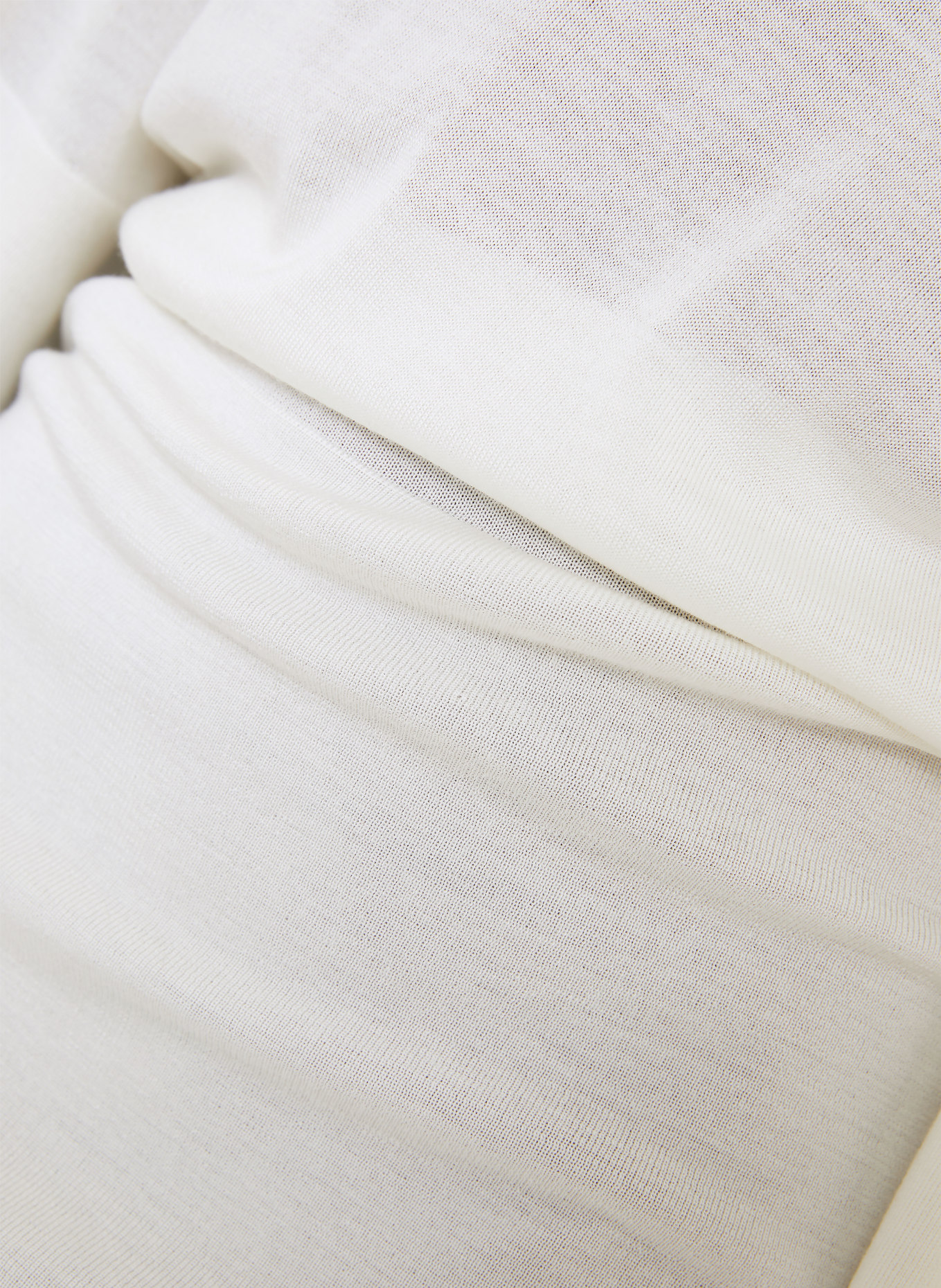 JACQUEMUS Robe en maille LA ROBE MAILLE MANANCO en laine mérinos: BLANC