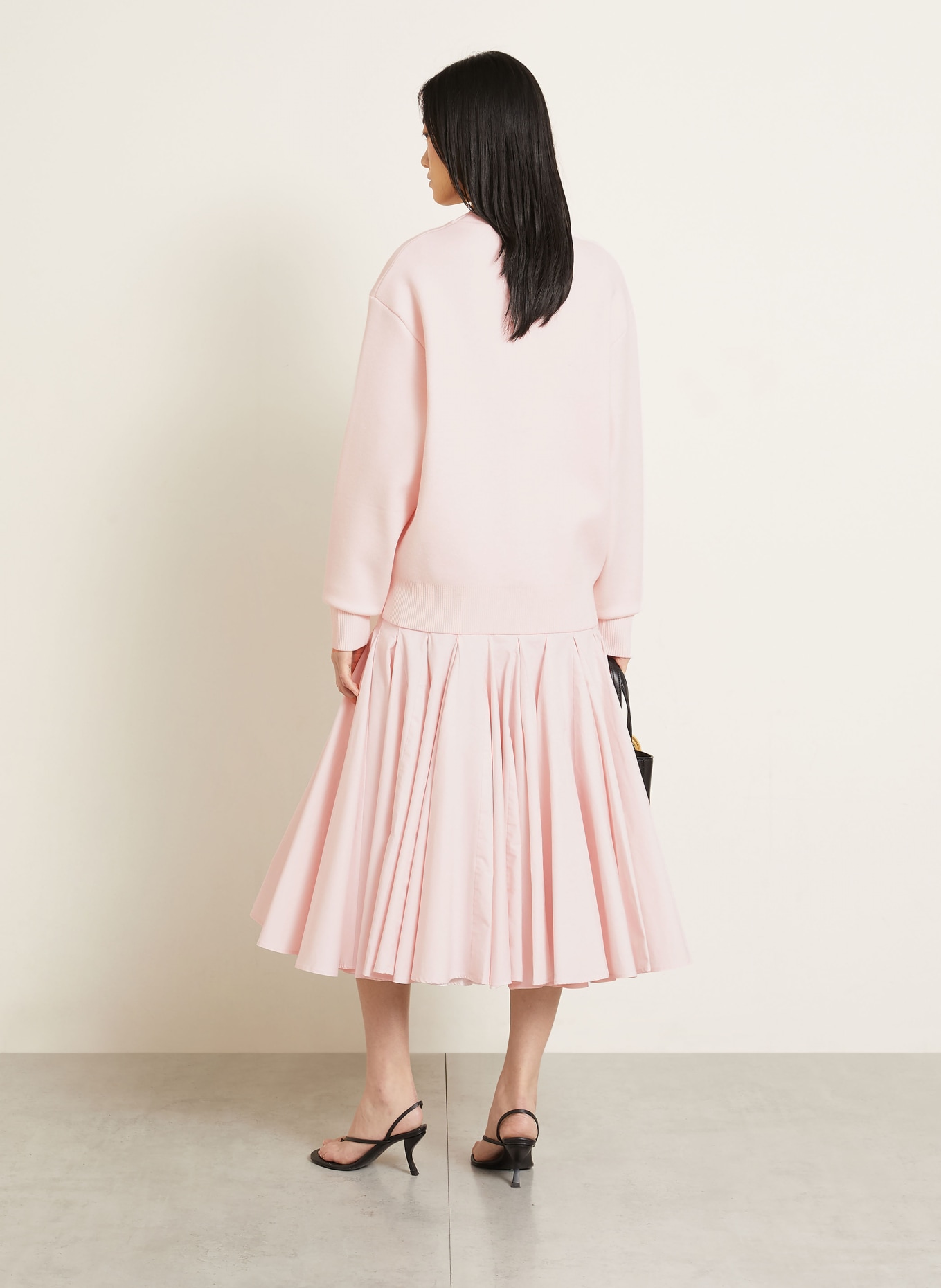 JACQUEMUS Strickjacke LE CARDIGAN DOPPIO aus Merinowolle: HELLROSA