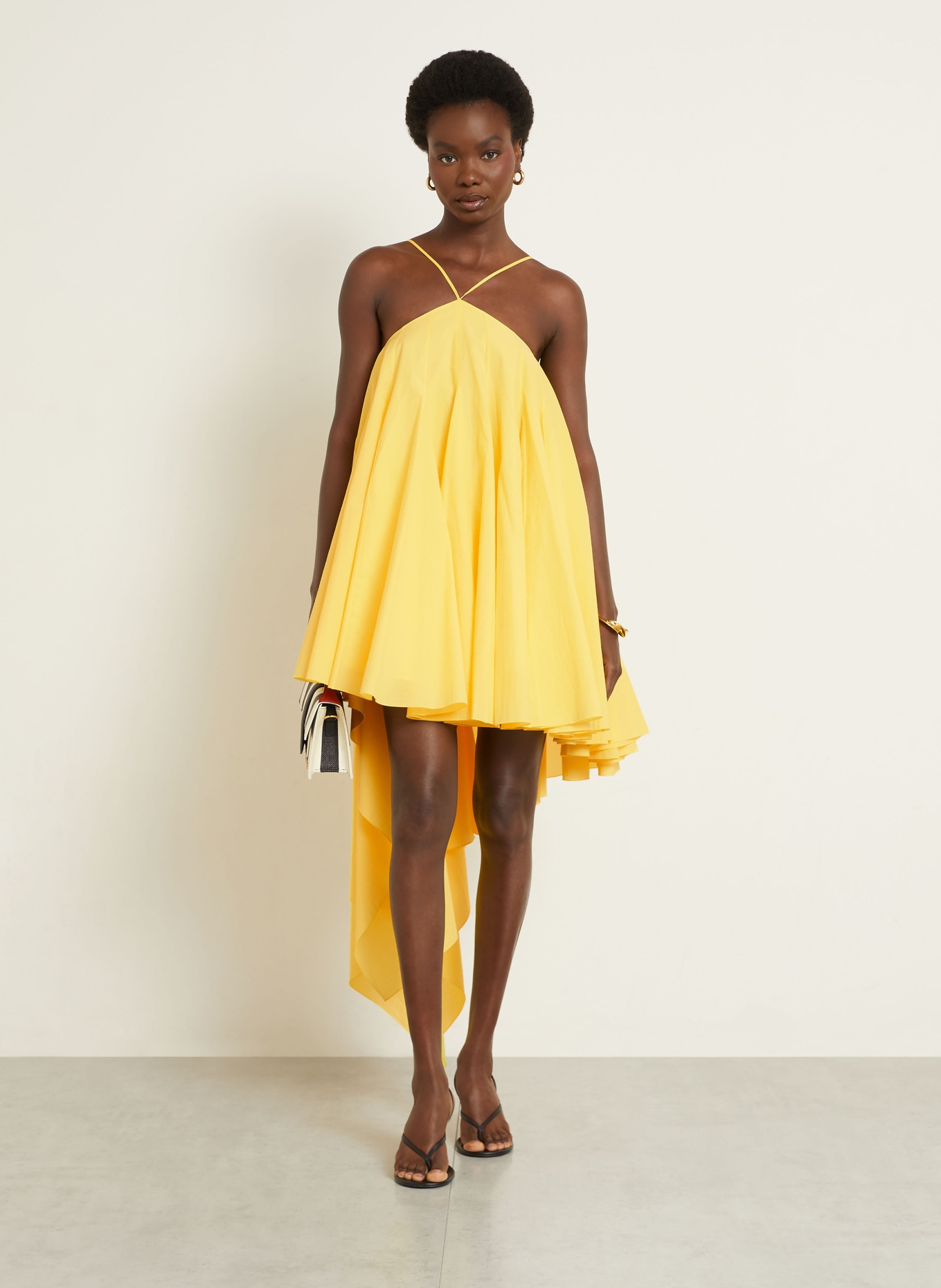 JACQUEMUS Kleid LA ROBE TRIANGLE COURTE: GELB