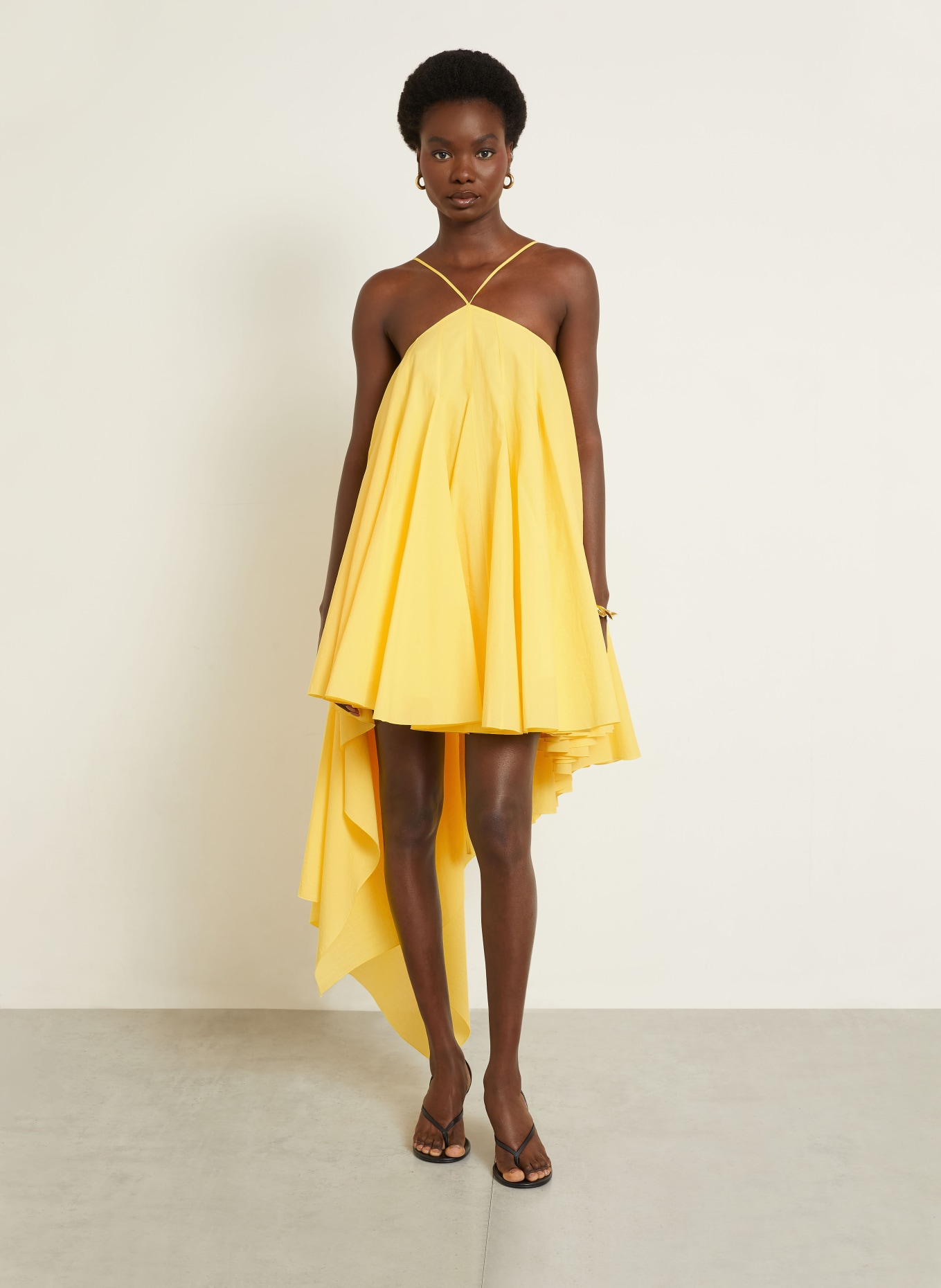 JACQUEMUS Kleid LA ROBE TRIANGLE COURTE: GELB