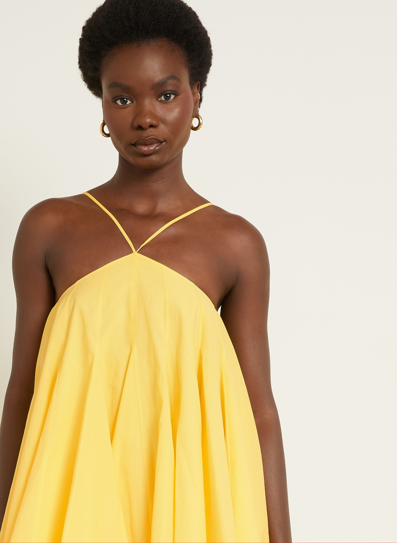 JACQUEMUS Kleid LA ROBE TRIANGLE COURTE: GELB