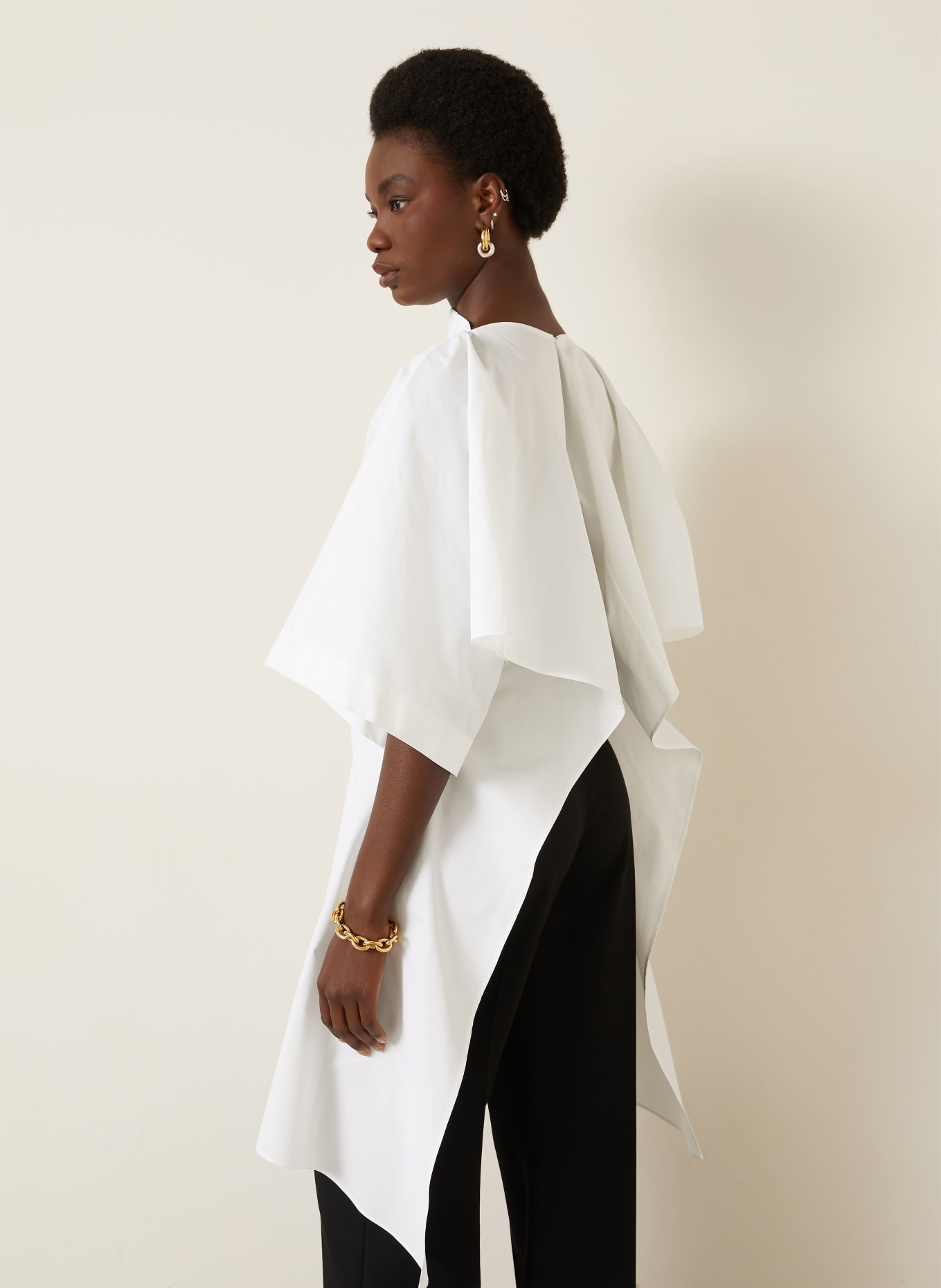 JACQUEMUS Jurk LA TUNIQUE MOISSON met 3/4-mouwen: WIT