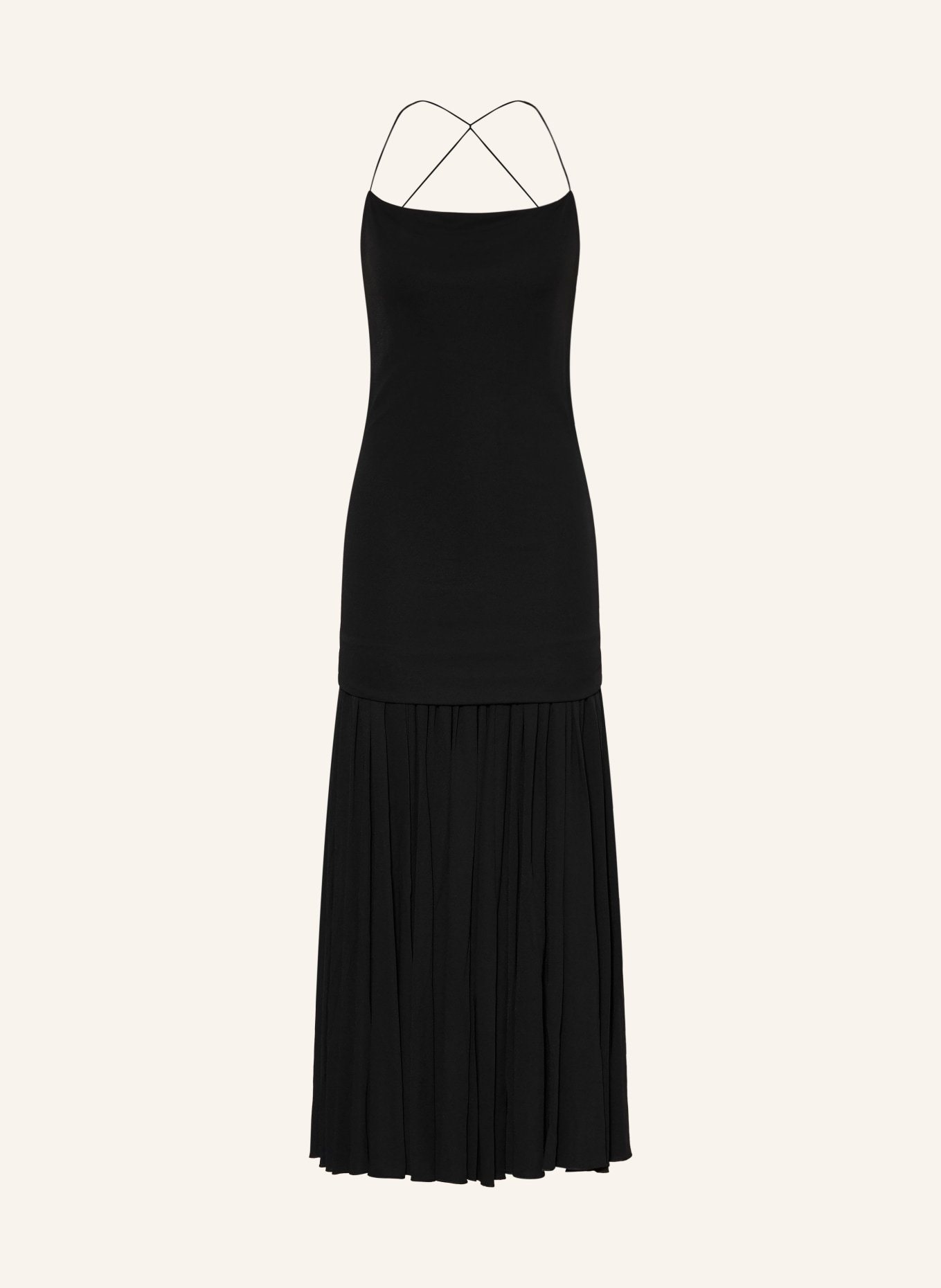 JACQUEMUS Avondjurk LA ROBE ABIHA van jersey: ZWART