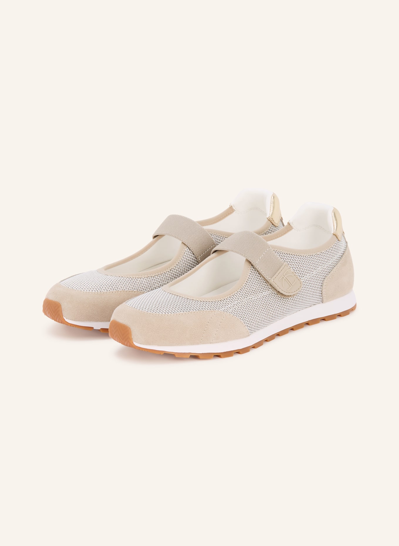 Candice Cooper Ballerinas PLUME FLAPI: BEIGE / GOLD