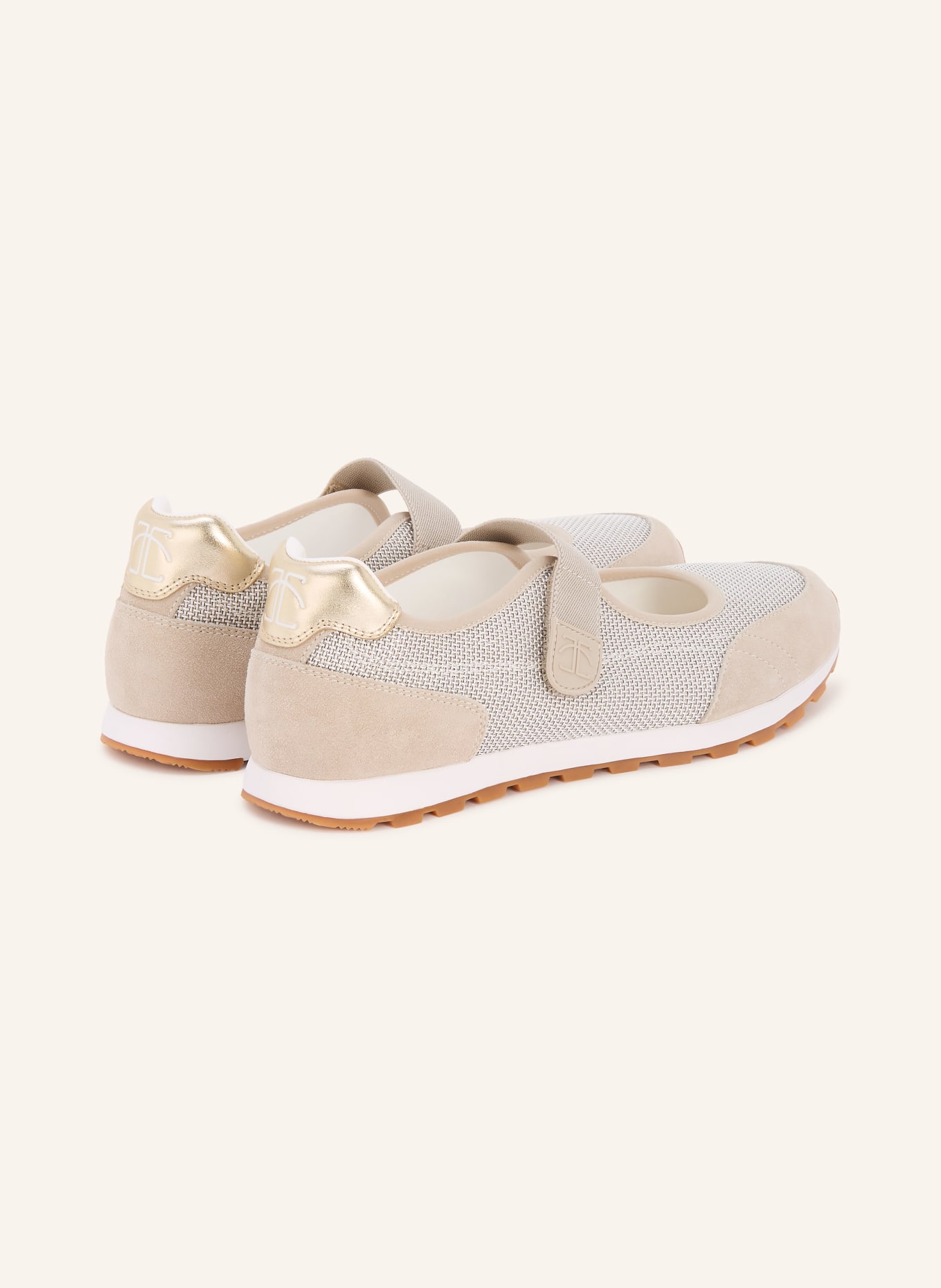 Candice Cooper Ballerinas PLUME FLAPI: BEIGE / GOLD
