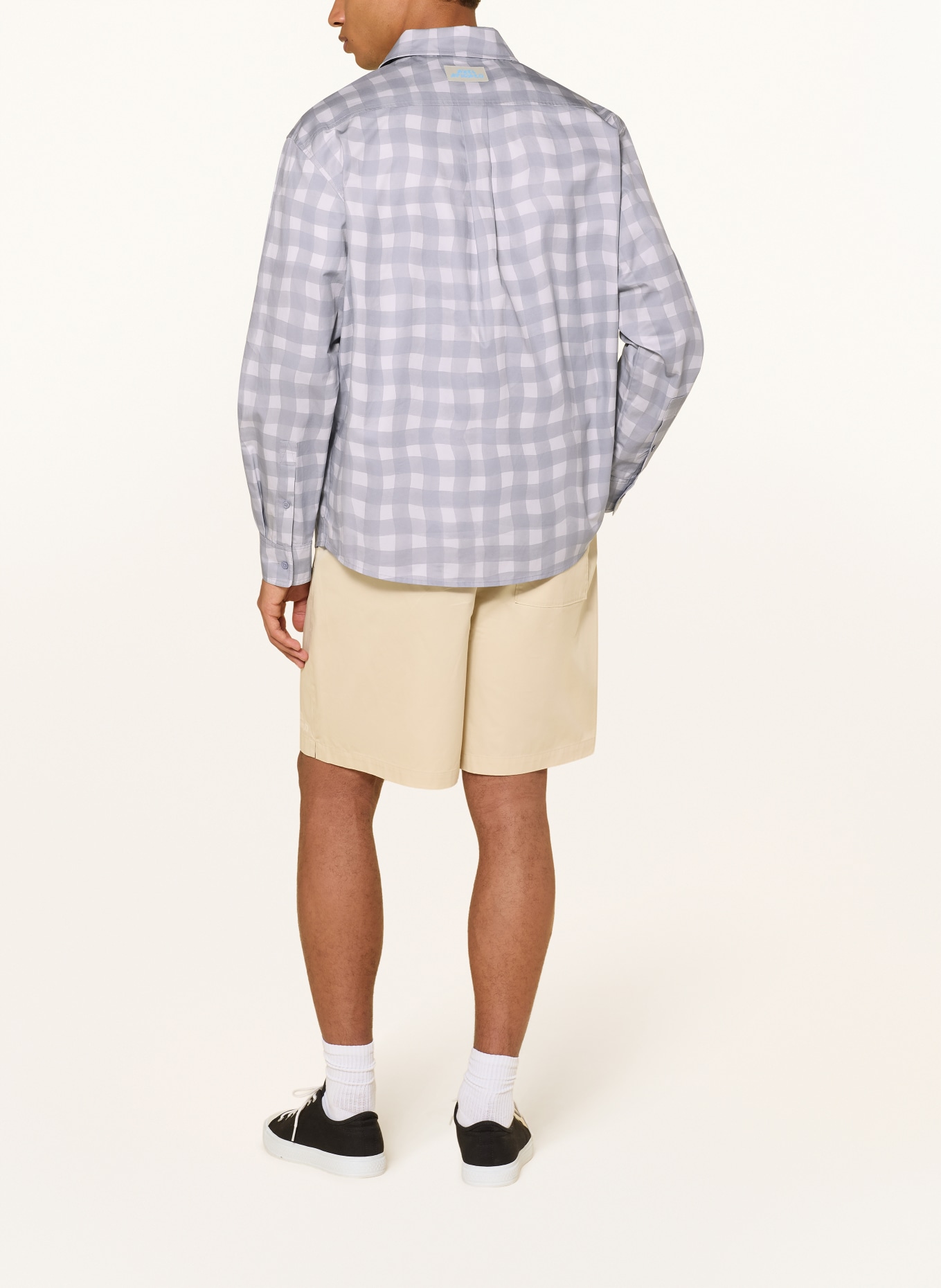 AXEL ARIGATO Overhemd DISTORT Comfort Fit: GRIJS / BLAUWGRIJS / LICHTGRIJS