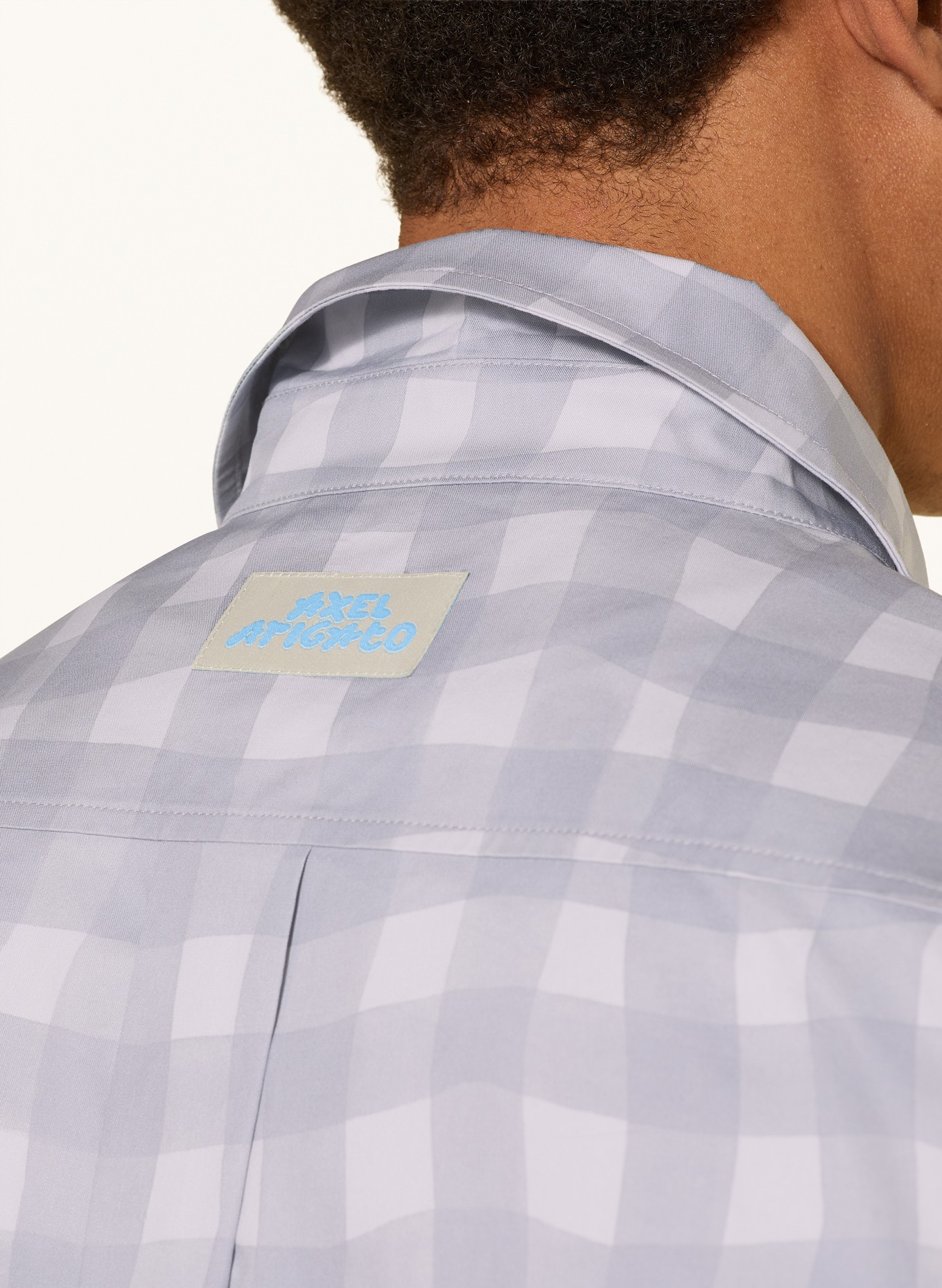 AXEL ARIGATO Overhemd DISTORT Comfort Fit: GRIJS / BLAUWGRIJS / LICHTGRIJS