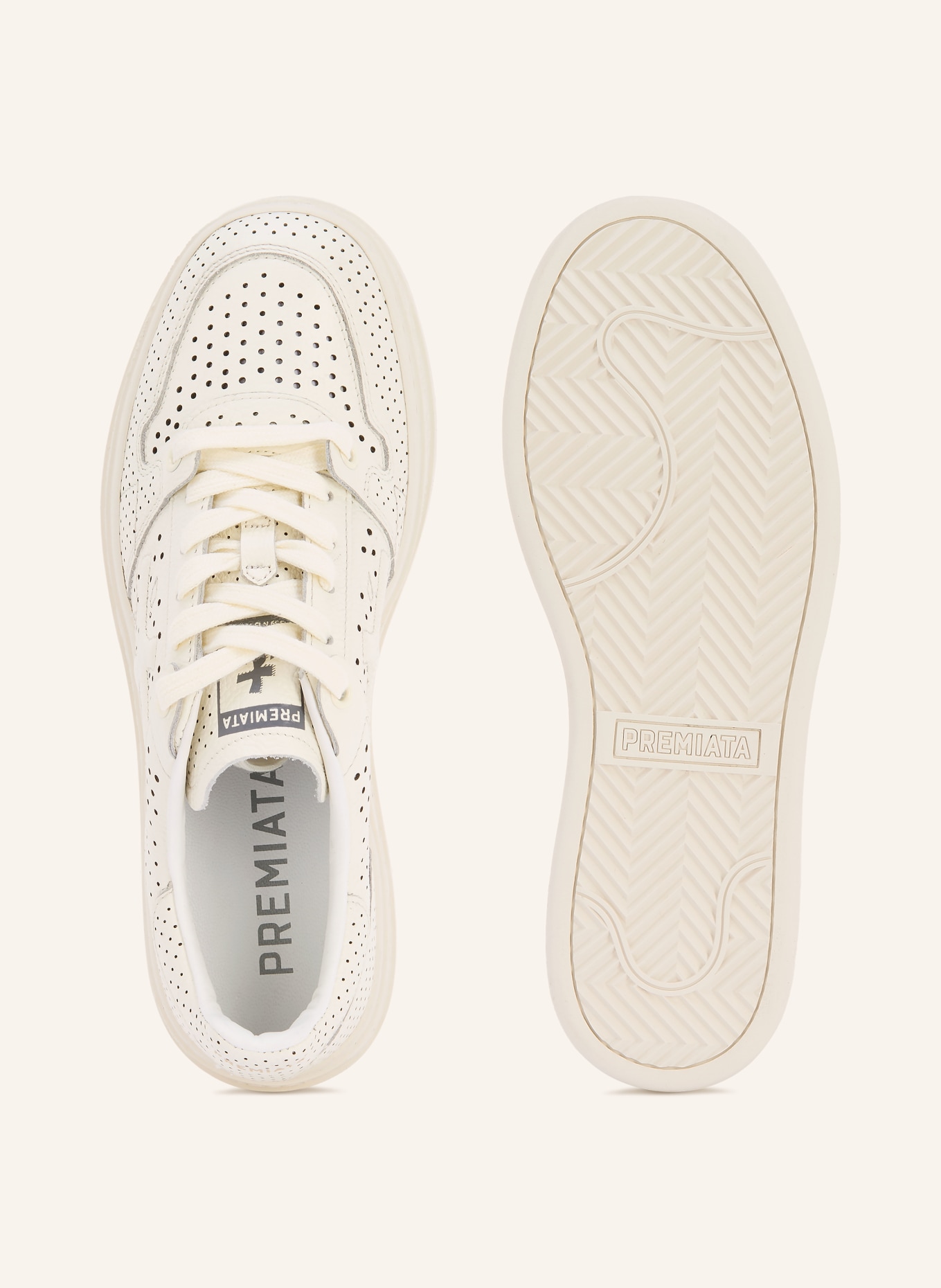 PREMIATA Baskets QUINN: CRÈME