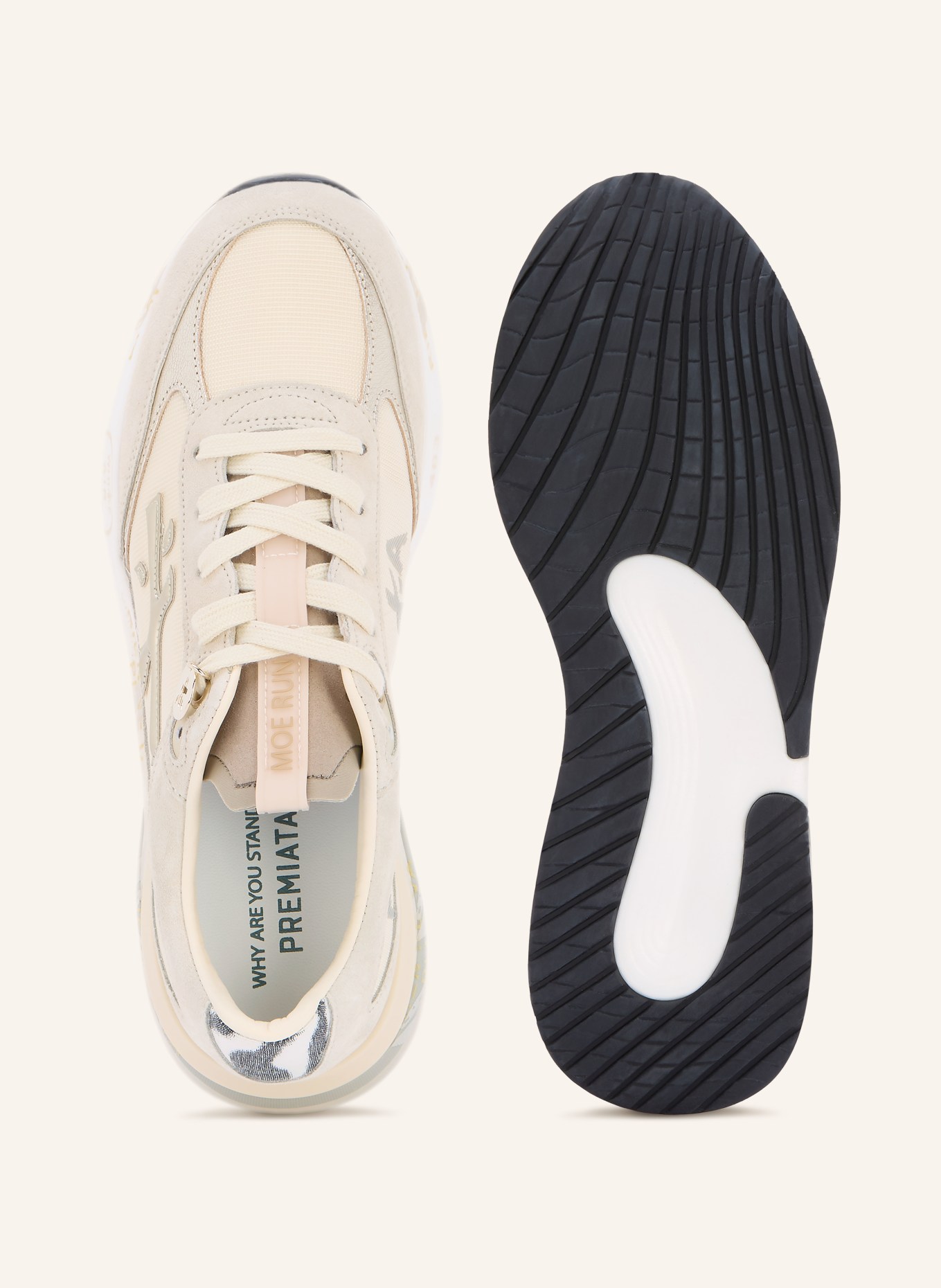 PREMIATA Sneaker MOERUND: BEIGE / CREME