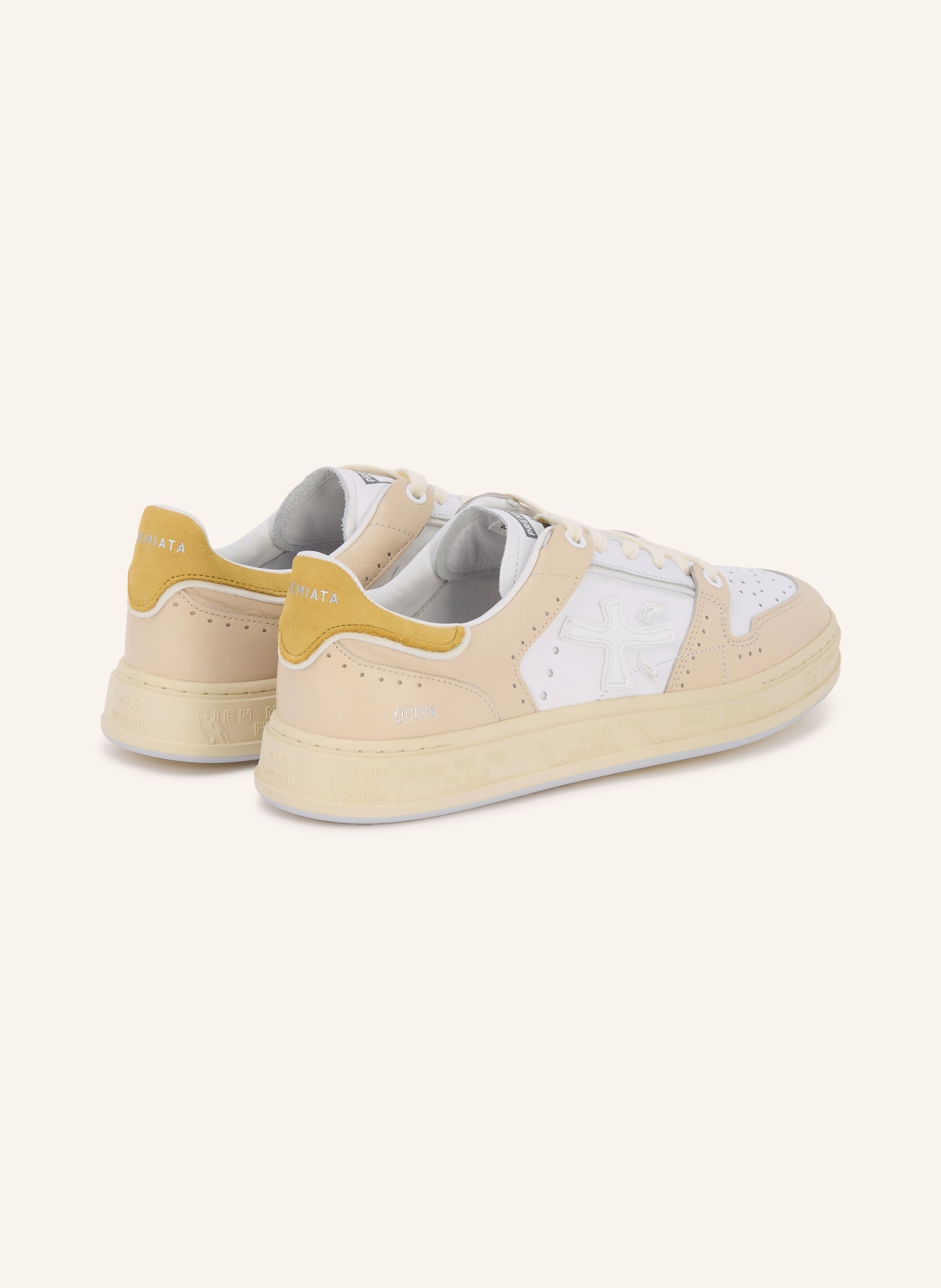 PREMIATA QUINN Sneakers: CREAM / BEIGE / OLIVE