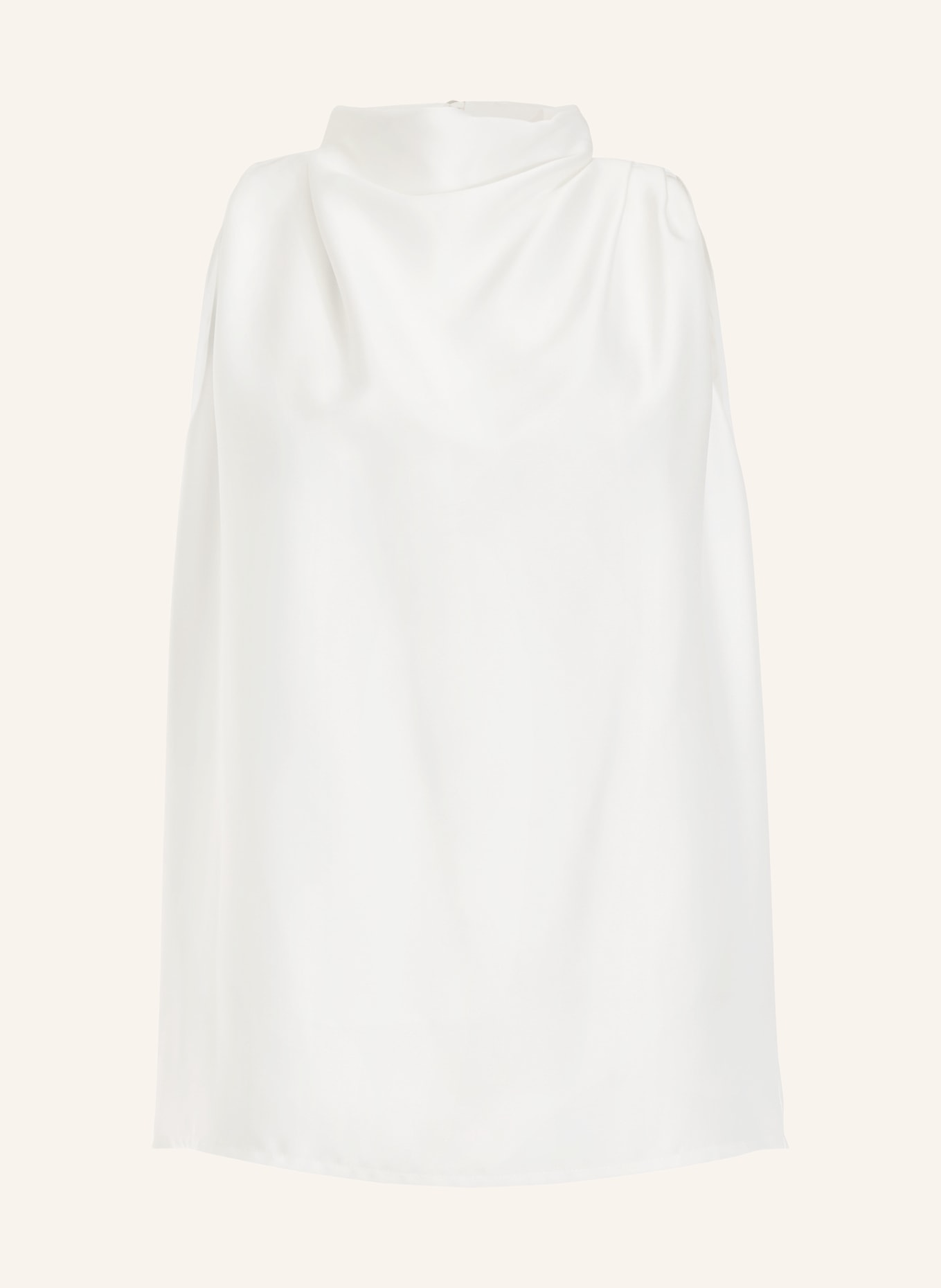 SWING Blusentop aus Satin: CREME