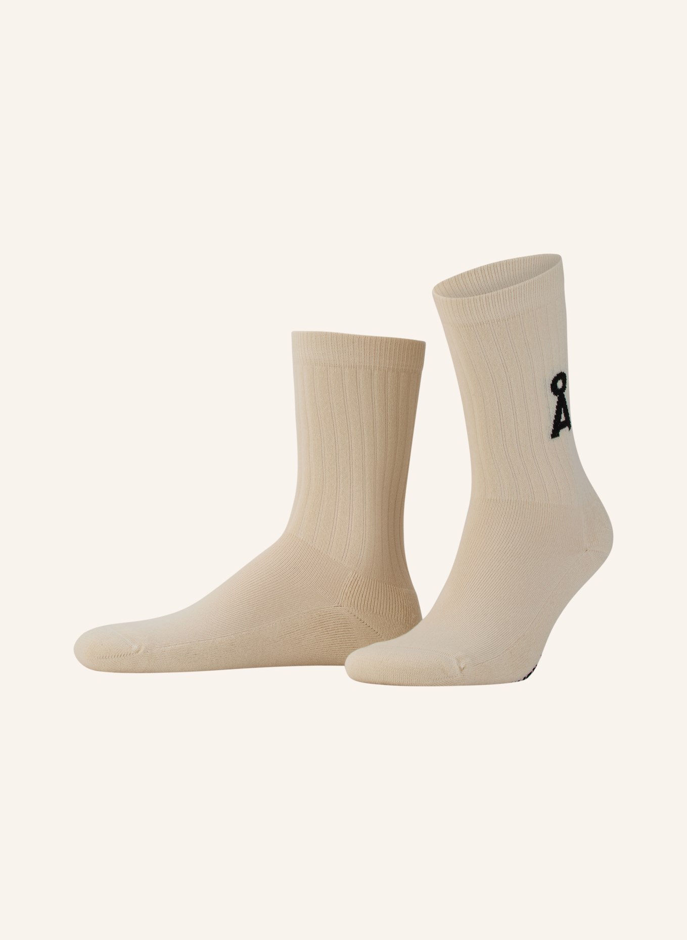 ARMEDANGELS Sokken SAAMUS BOLD: CRÈME / ZWART