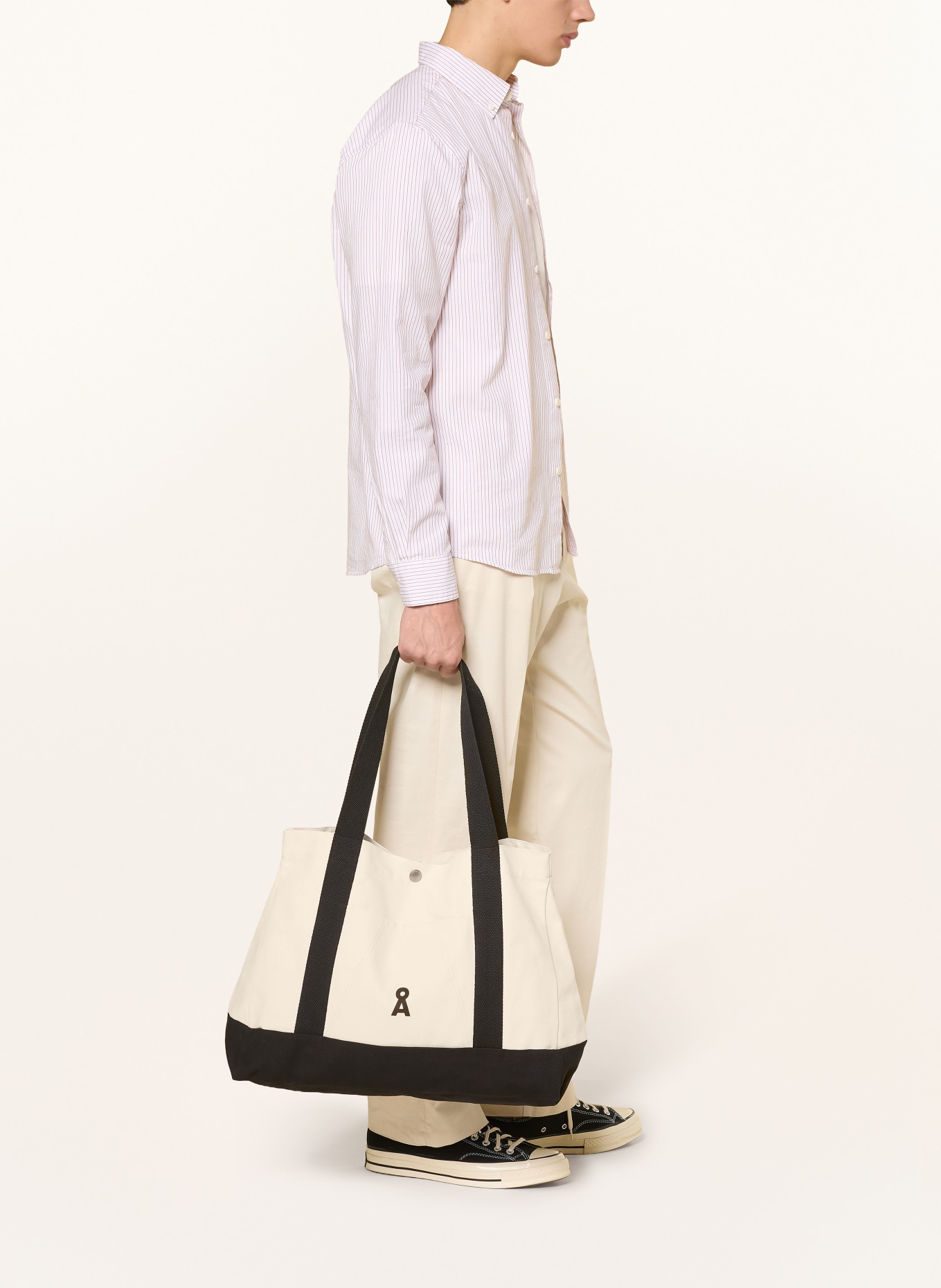 ARMEDANGELS shopper: WIT / ZWART