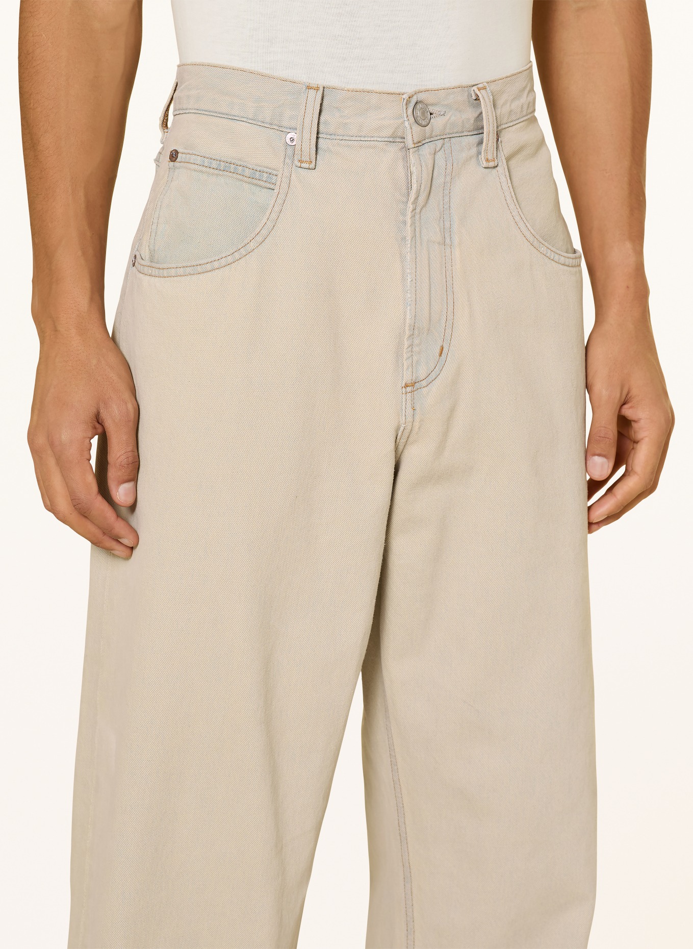 AGOLDE FUSION Regular Fit Jeans: brnk burnished khaki (md khaki wsh