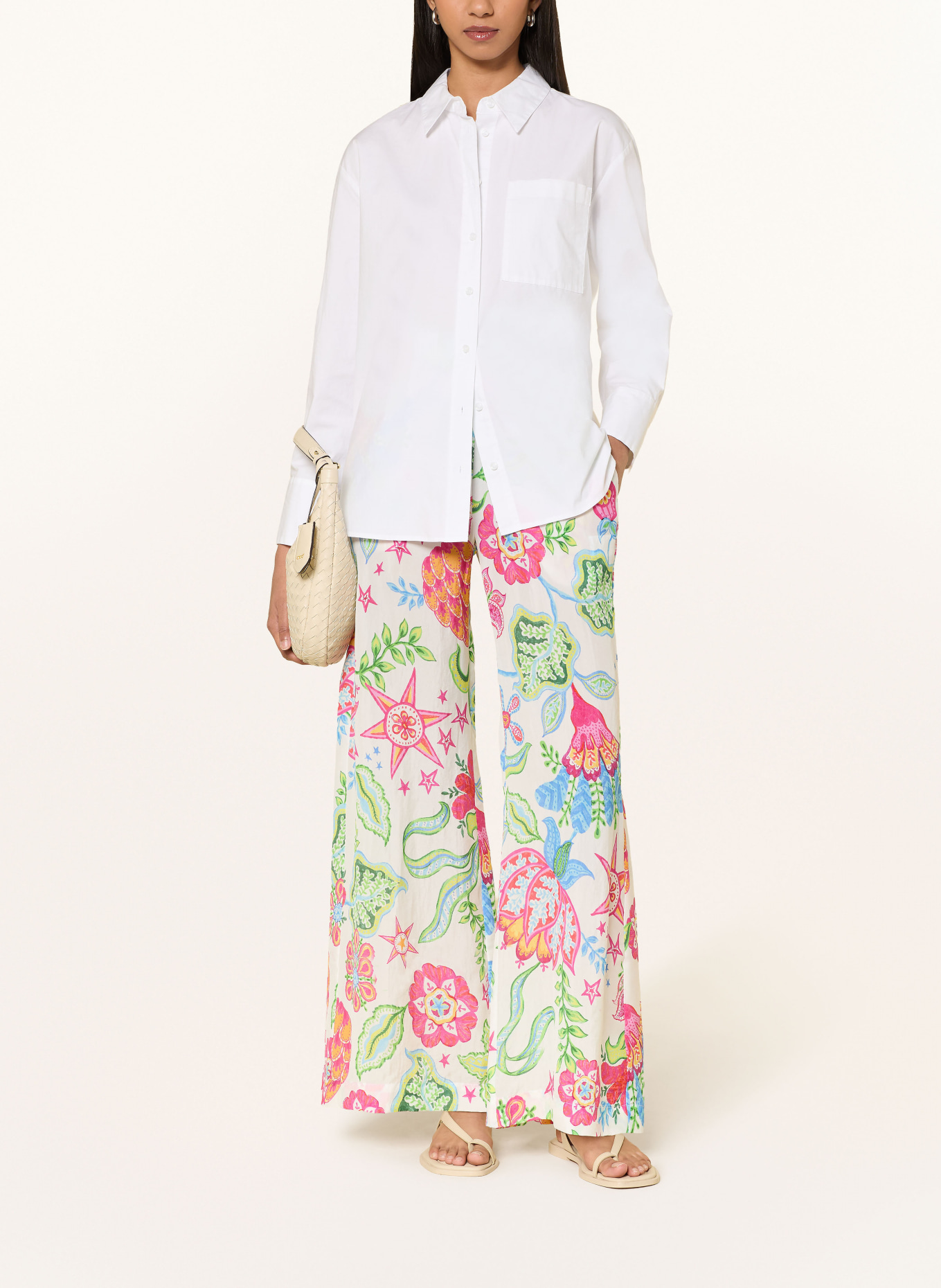 Grace Marlenehose: WEISS / PINK / BLAU