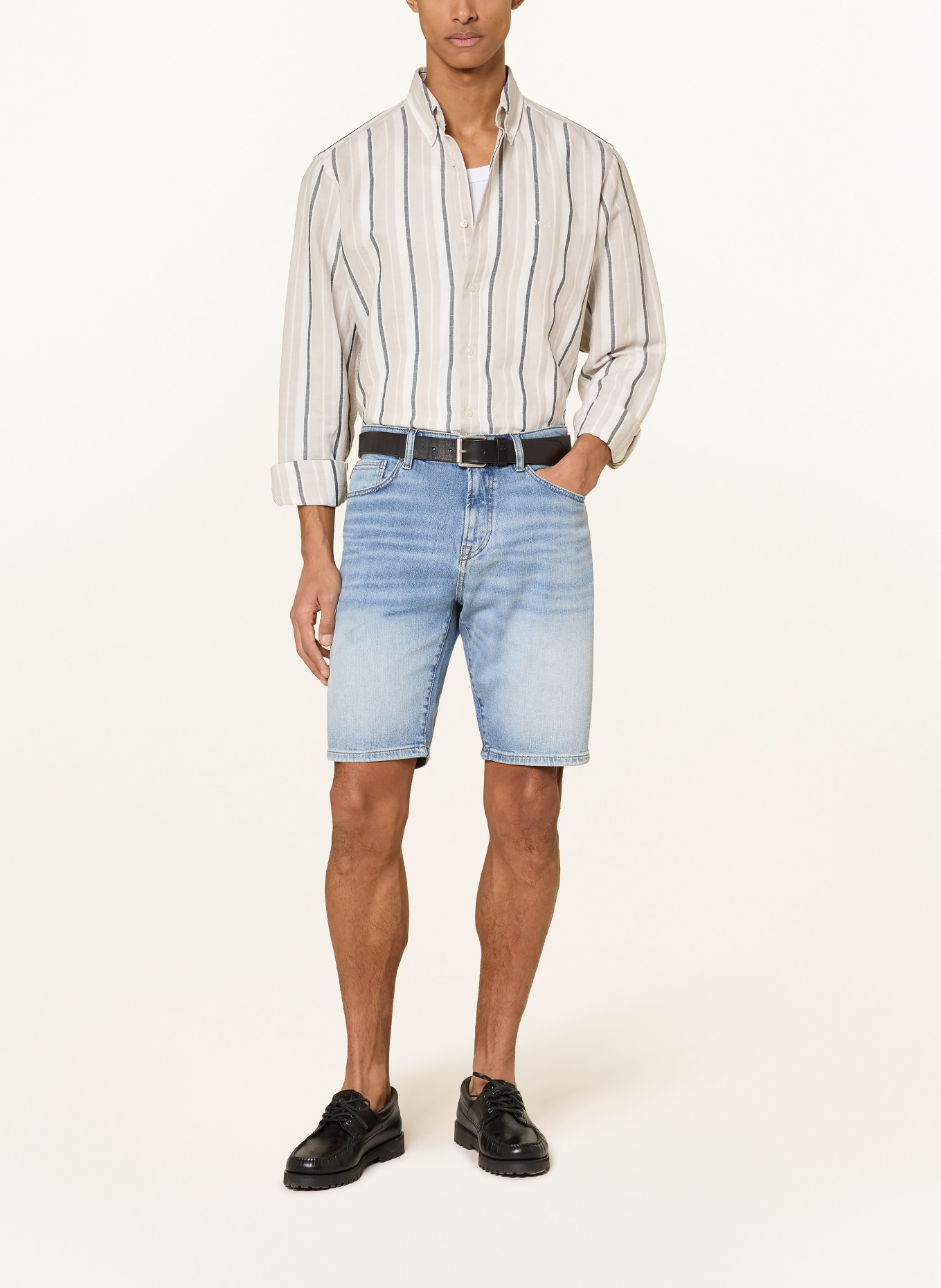 BOSS Jeansshort RE.MAINE Regular Fit: 456 LIGHT/PASTEL BLUE