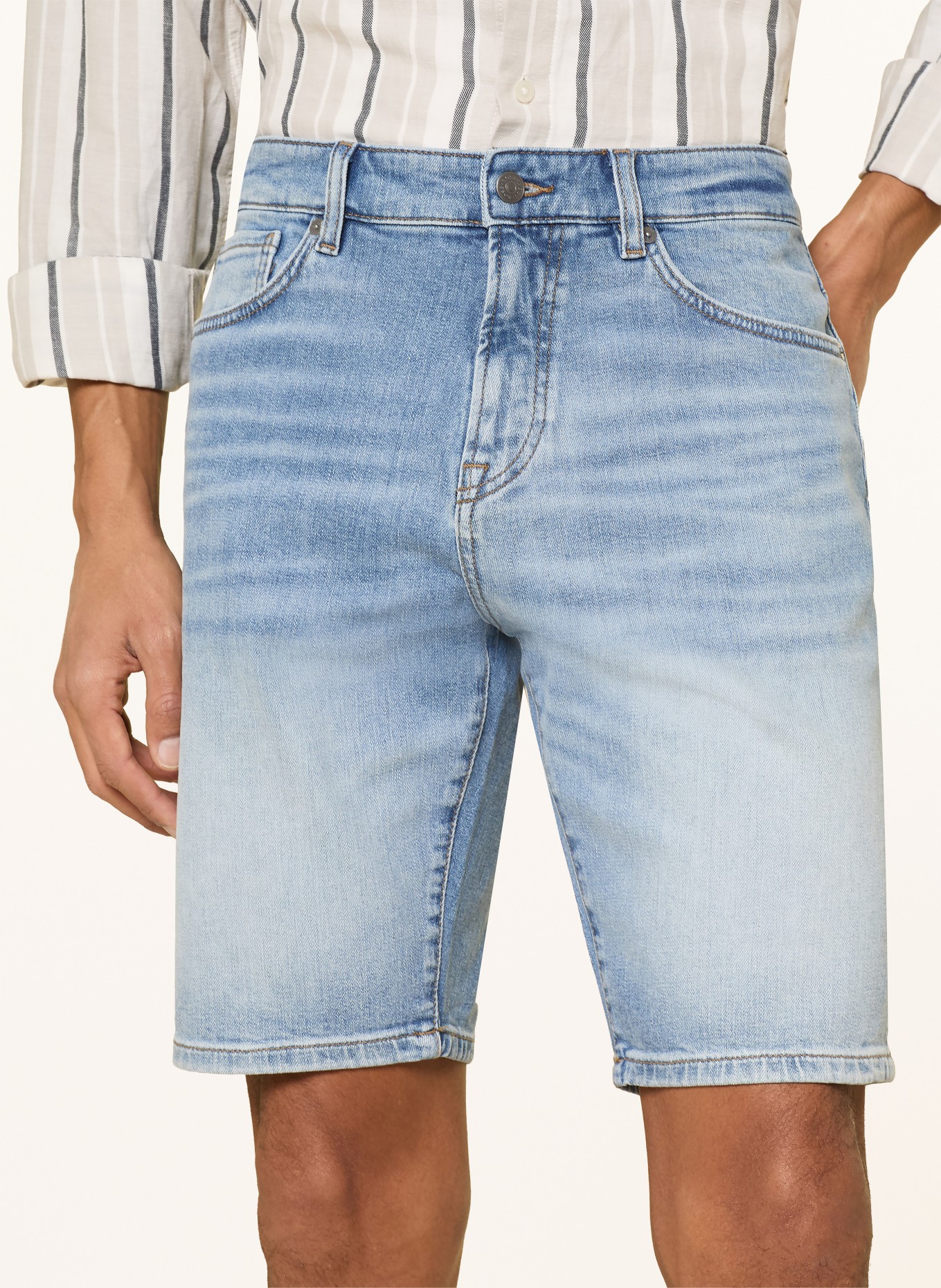 BOSS Jeansshort RE.MAINE Regular Fit: 456 LIGHT/PASTEL BLUE