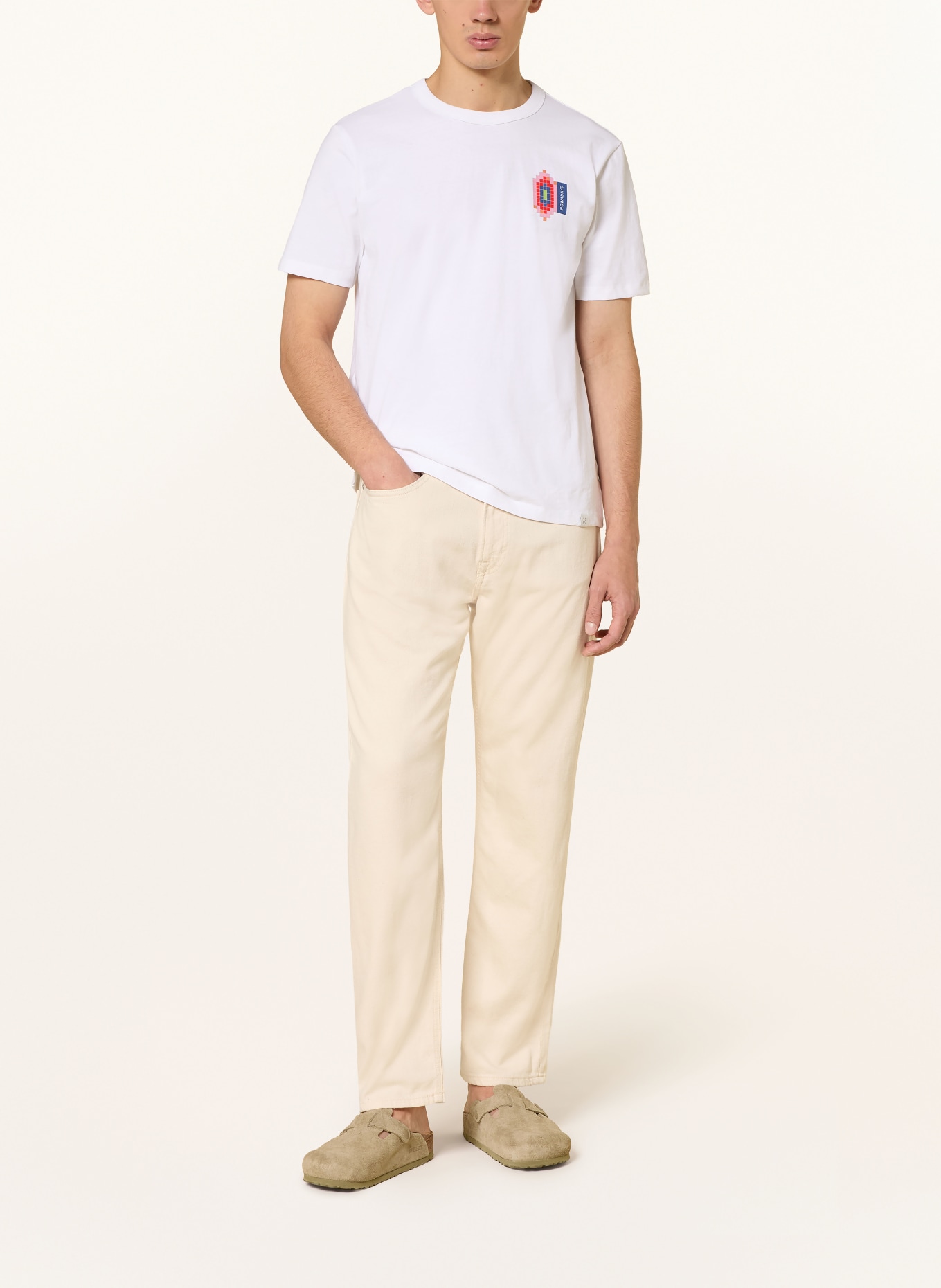 NOWADAYS Koszulka: BIAŁY / CZERWONY / GRANATOWY