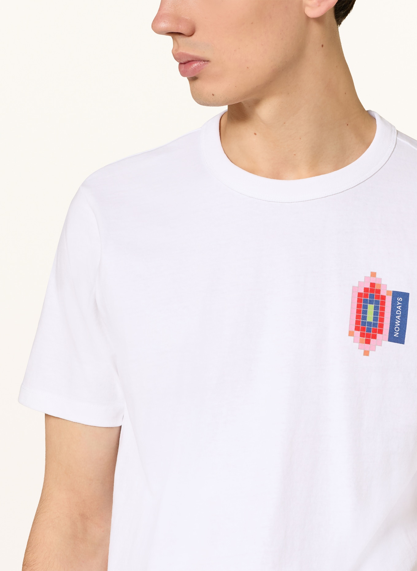NOWADAYS Koszulka: BIAŁY / CZERWONY / GRANATOWY