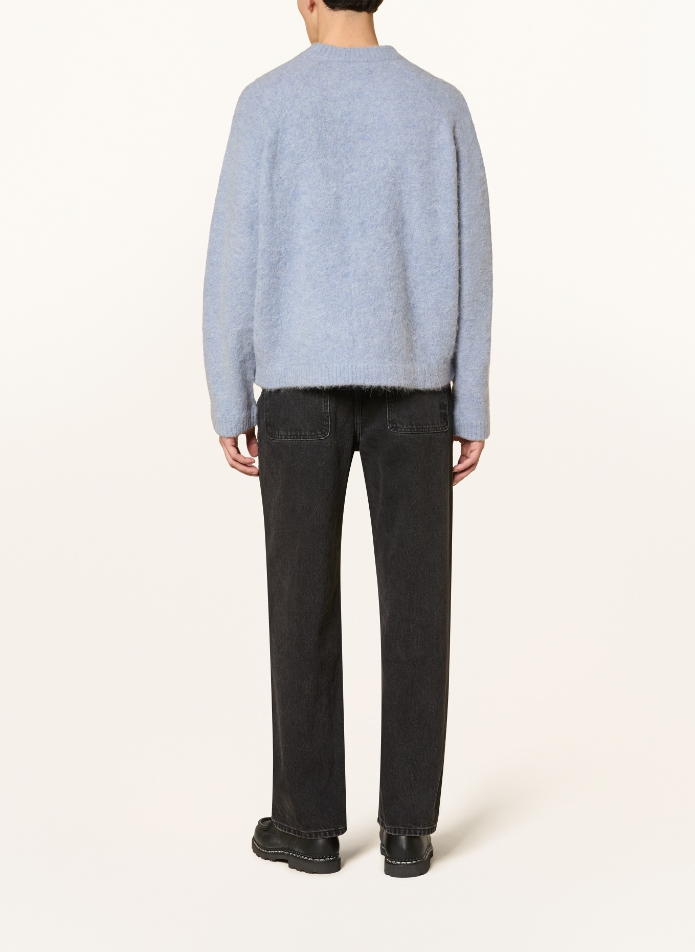 about:blank Trui van alpaca: BLAUWGRIJS