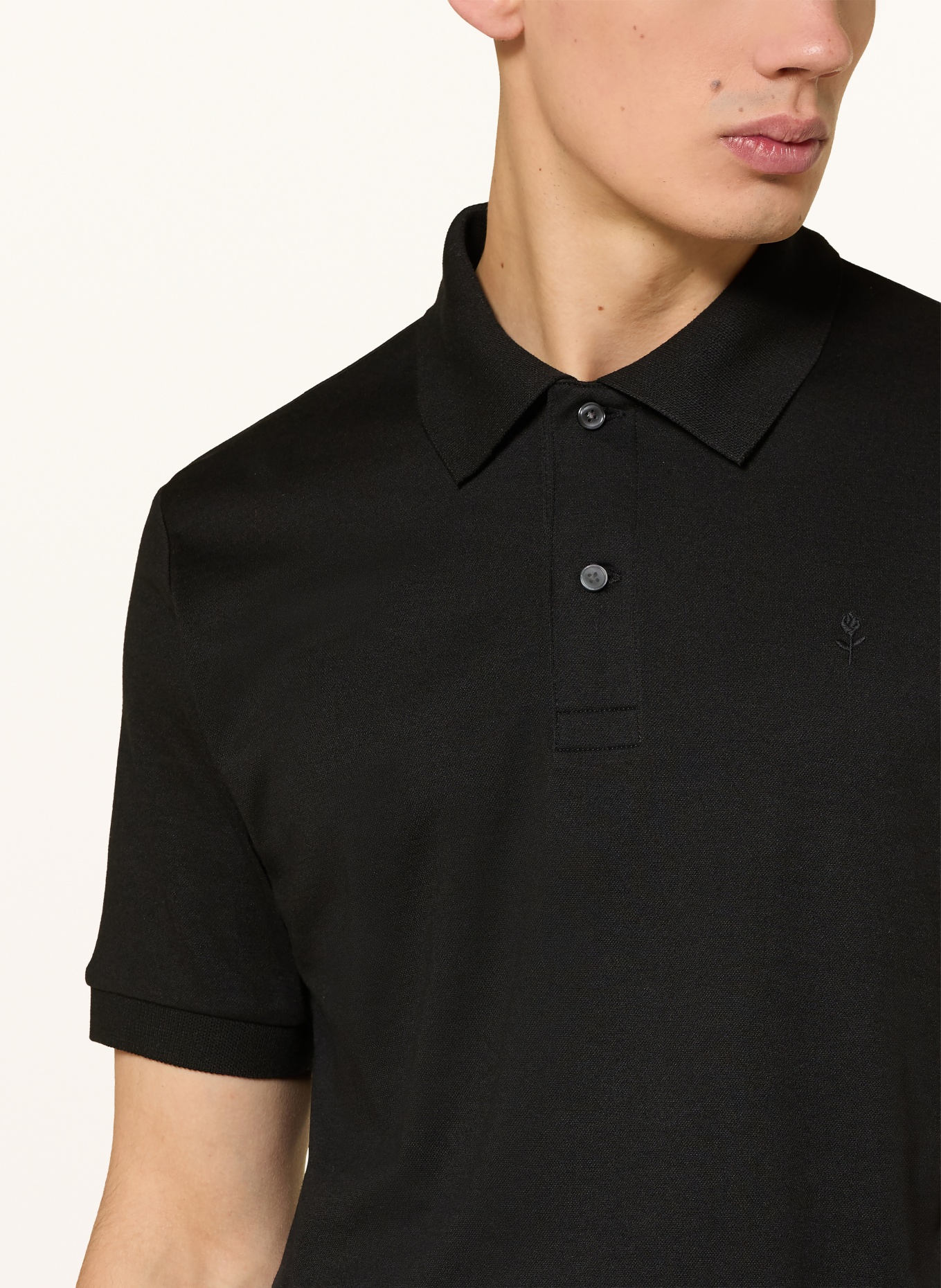 seidensticker Koszulka polo Piqué o kroju regular fit: CZARNY