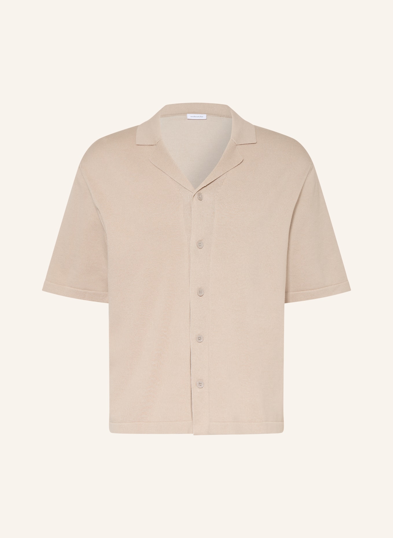 seidensticker Strick-Resorthemd Regular Fit: BEIGE
