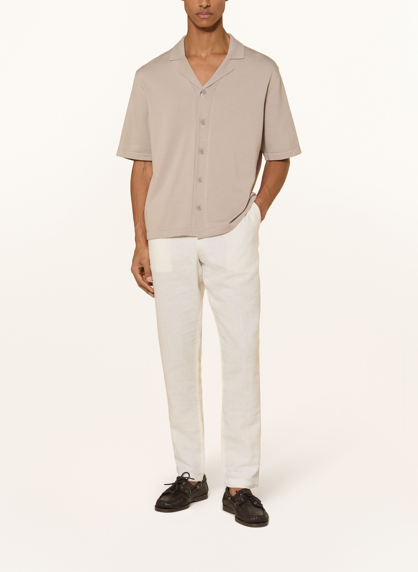 seidensticker Strick-Resorthemd Regular Fit: BEIGE