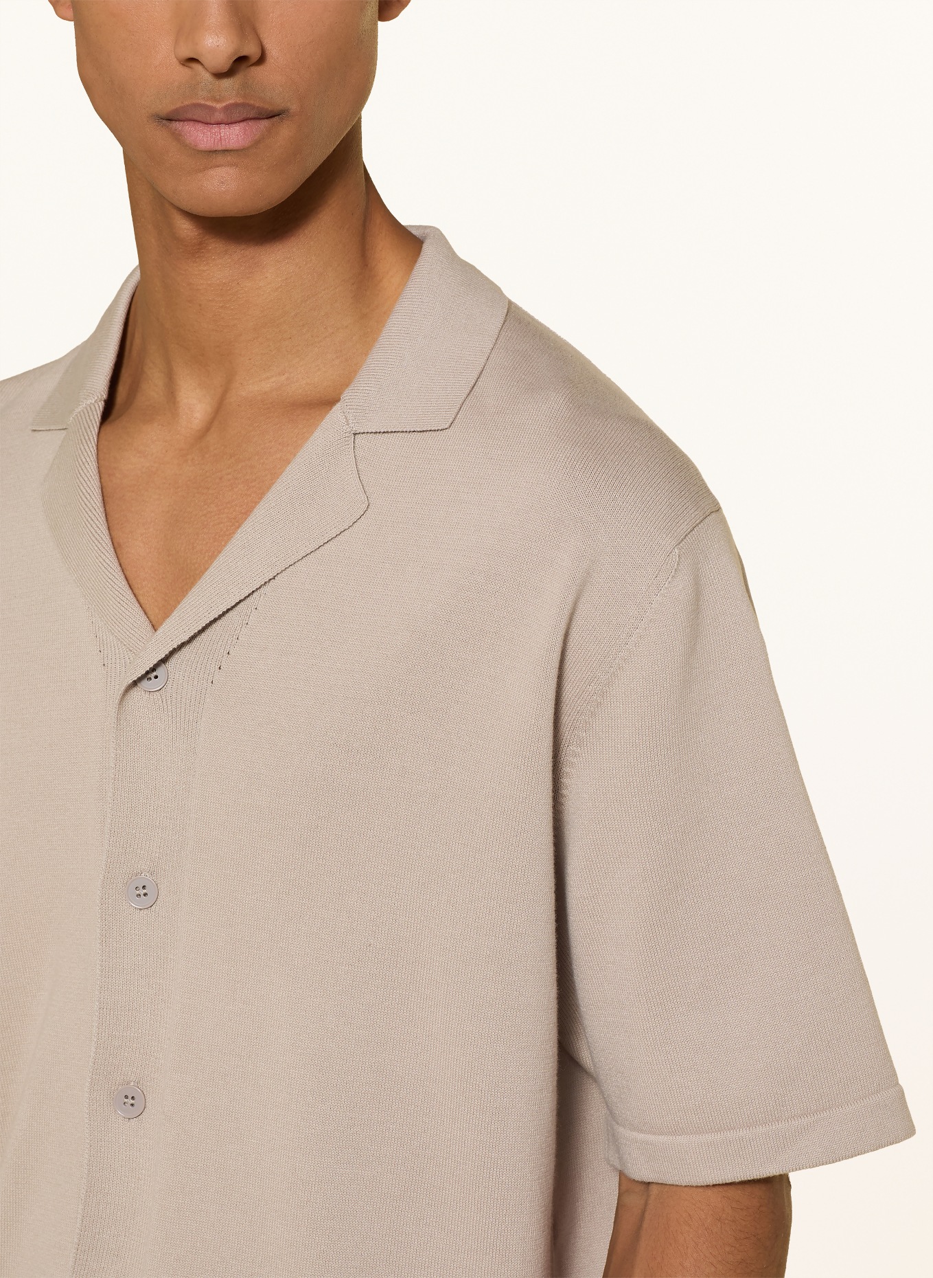 seidensticker Strick-Resorthemd Regular Fit: BEIGE