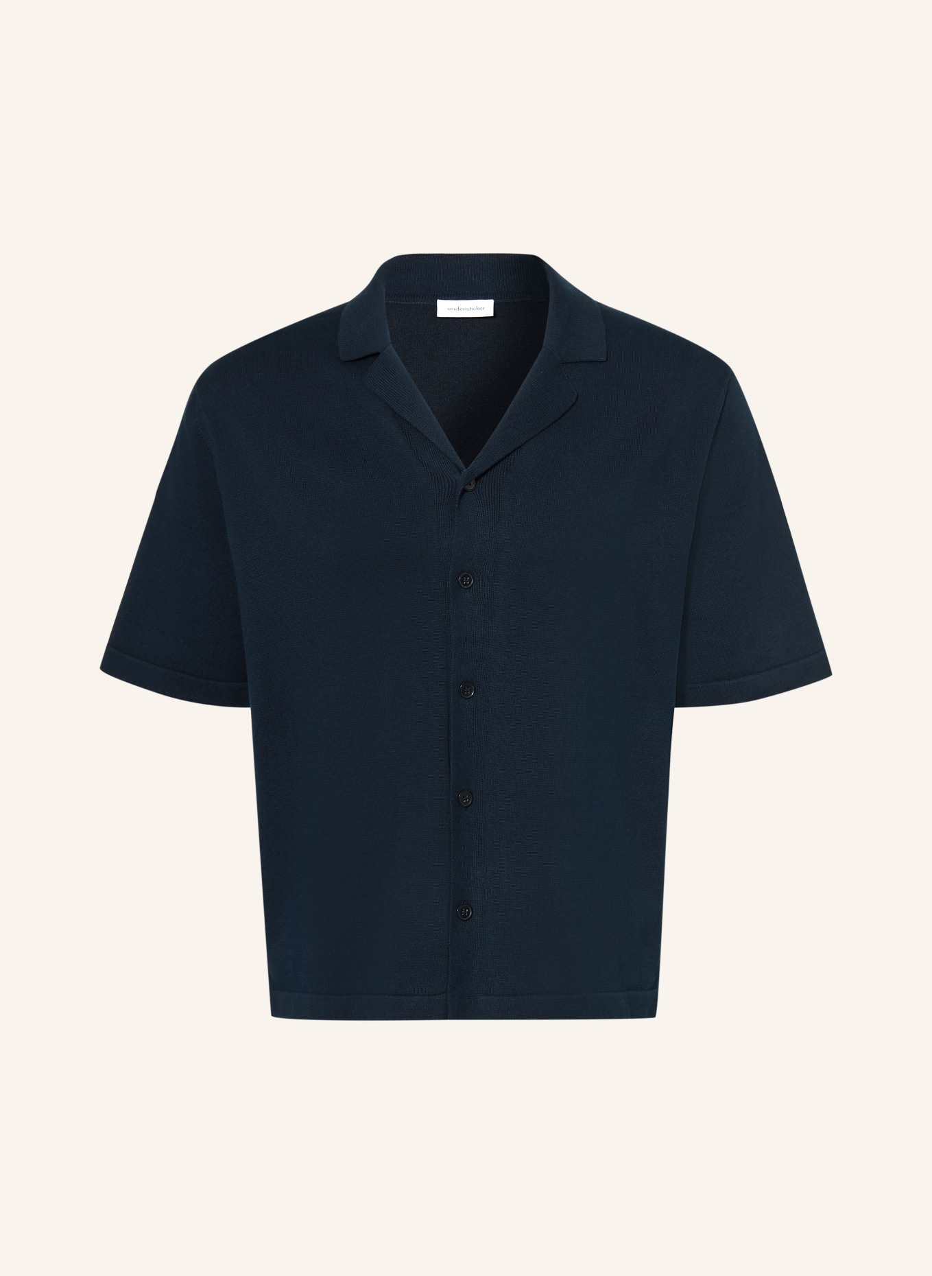 seidensticker Strick-Resorthemd Regular Fit: DUNKELBLAU