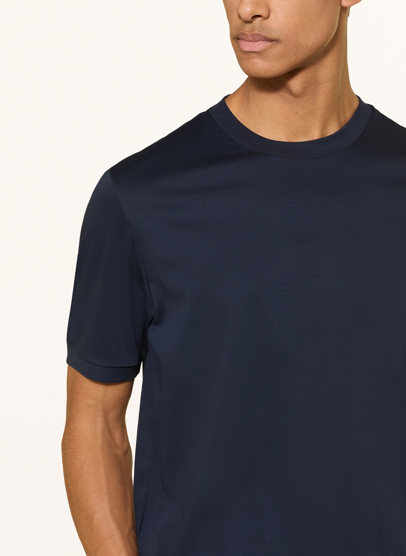 OLYMP SIGNATURE T-shirt: BLEU FONCÉ