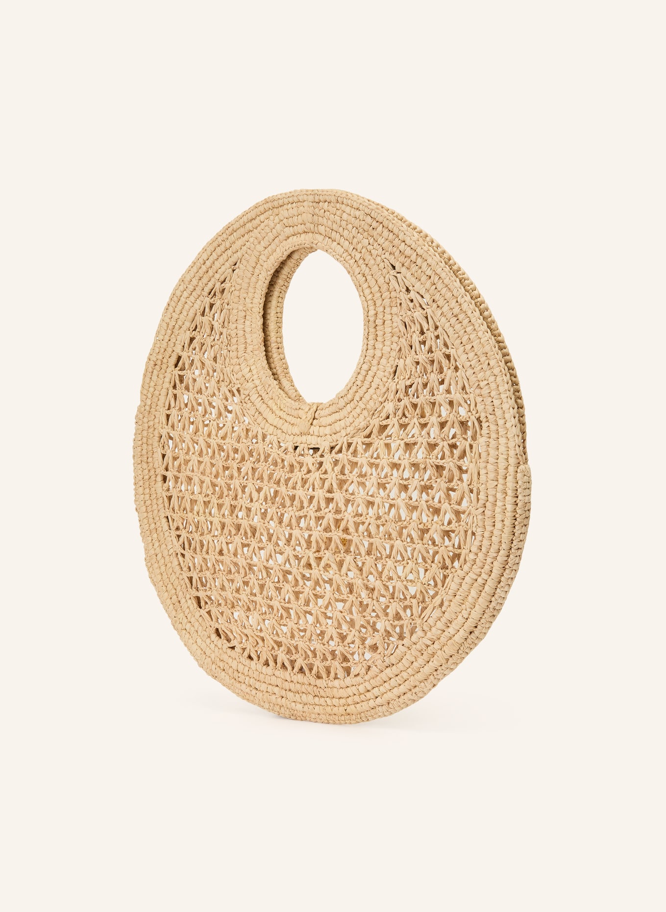 JACQUEMUS Sac cabas LE PETIT ROND SPIAGGIA: MARRON CLAIR