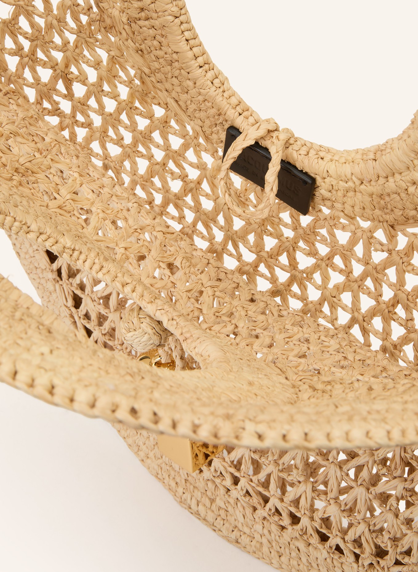 JACQUEMUS Sac cabas LE PETIT ROND SPIAGGIA: MARRON CLAIR