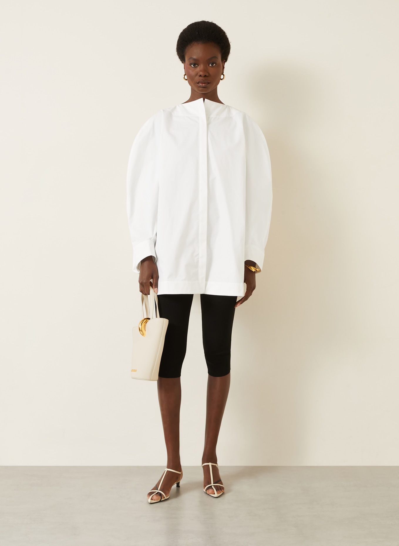 JACQUEMUS Torebka LE PETIT BAMBOLA: ECRU