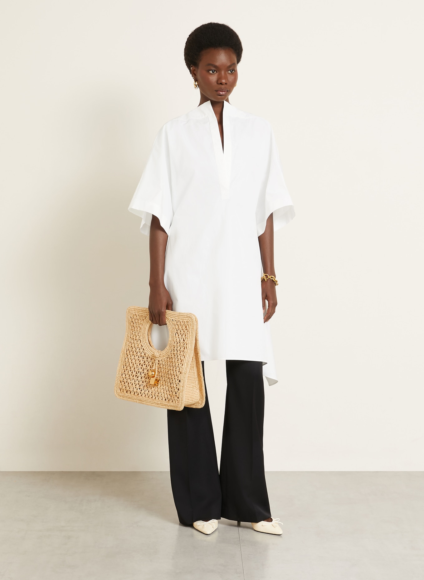 JACQUEMUS Handtas LE PETIT CARRE: LICHTBRUIN / GOUD